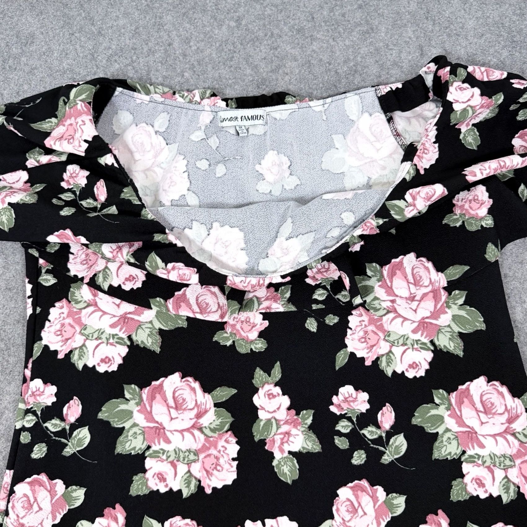 Almost Famous Almost Famous Floral Pullover Dress Women's Size 3X Multicolors Size XXL / US 16-18 / IT 52-54 - 3 Thumbnail