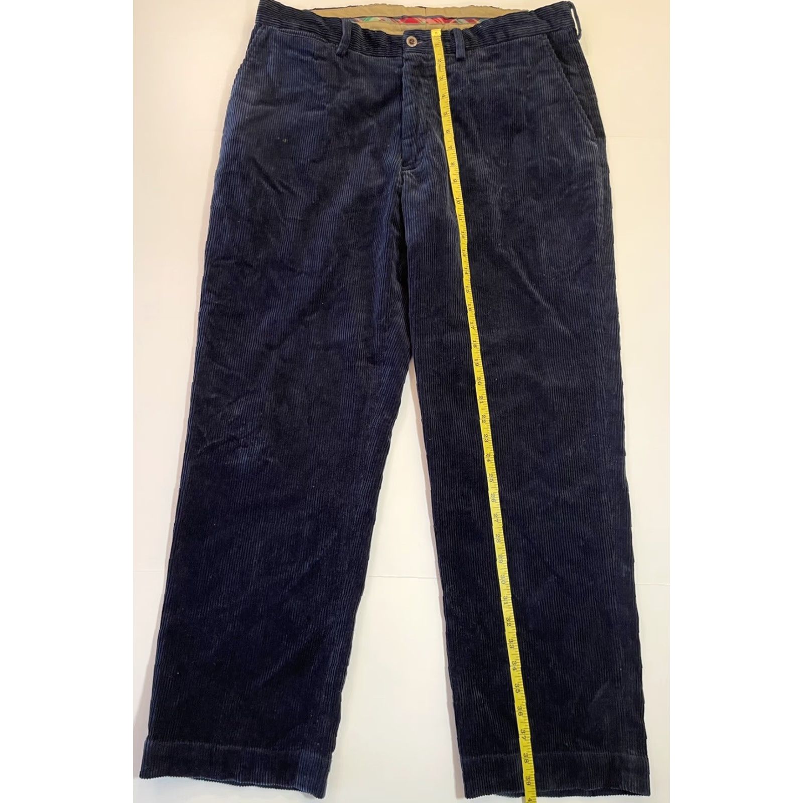 Polo Ralph Lauren VINTAGE Polo Ralph Lauren Pants Corduroy 36 Regular Blue Chino 30in Inseam Mens Size US M / EU 48-50 / 2 - 7 Thumbnail