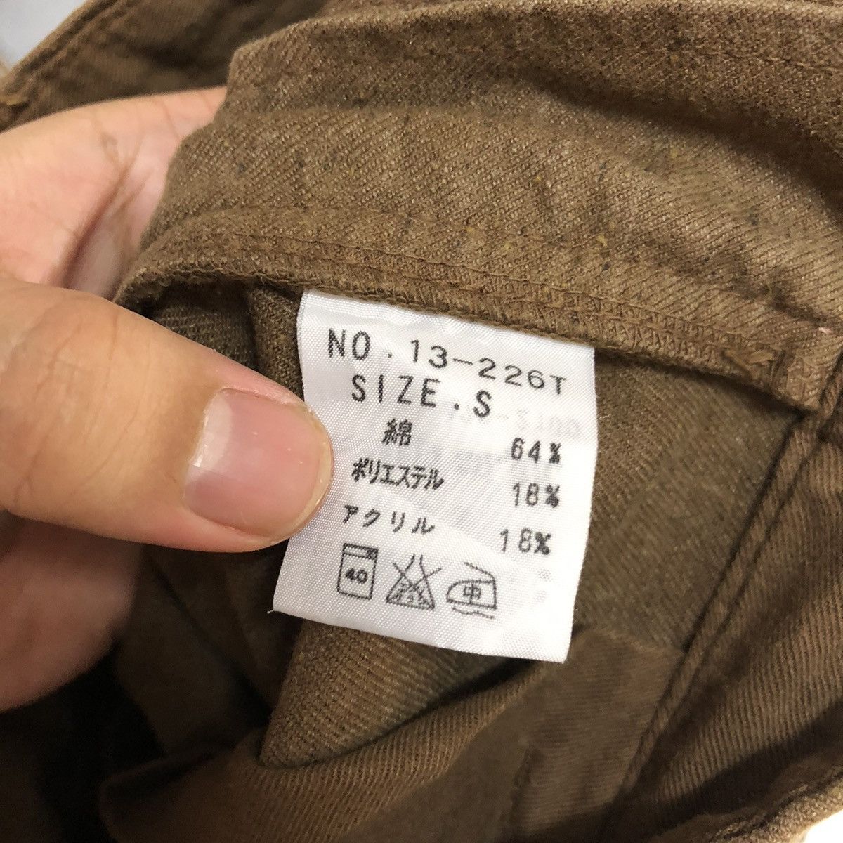 Japanese Brand Domingo Co Brown Cargo Multipocket Pants #A2437 Size US 27 - 20 Thumbnail
