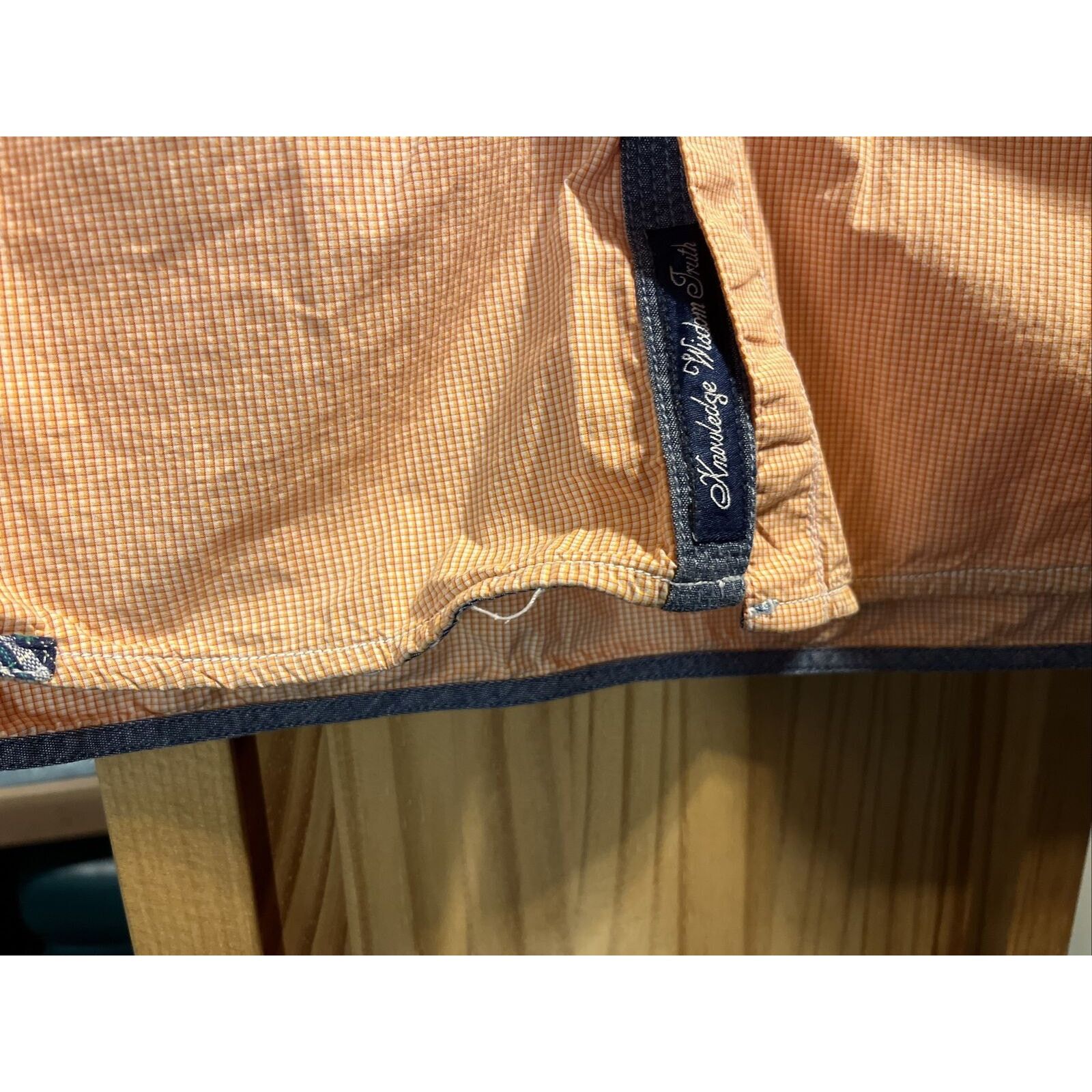 Robert Graham Robert Graham Men’s M Orange Check LS Button Up Cotton Shirt Size US M / EU 48-50 / 2 - 10 Thumbnail