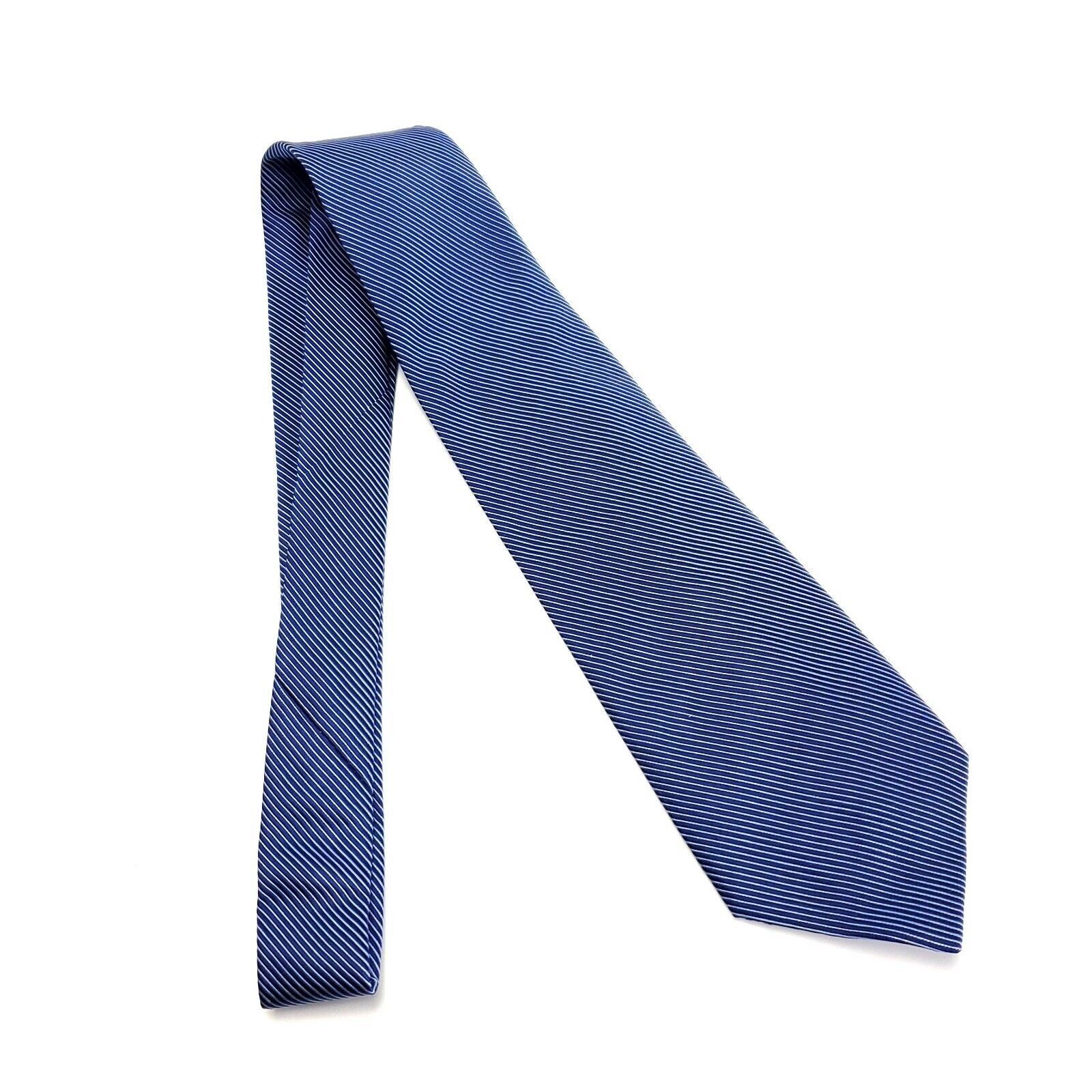 Nautica Nautica Silk Tie Striped Blue Woven Wide Silk Tie Size ONE SIZE - 7 Thumbnail