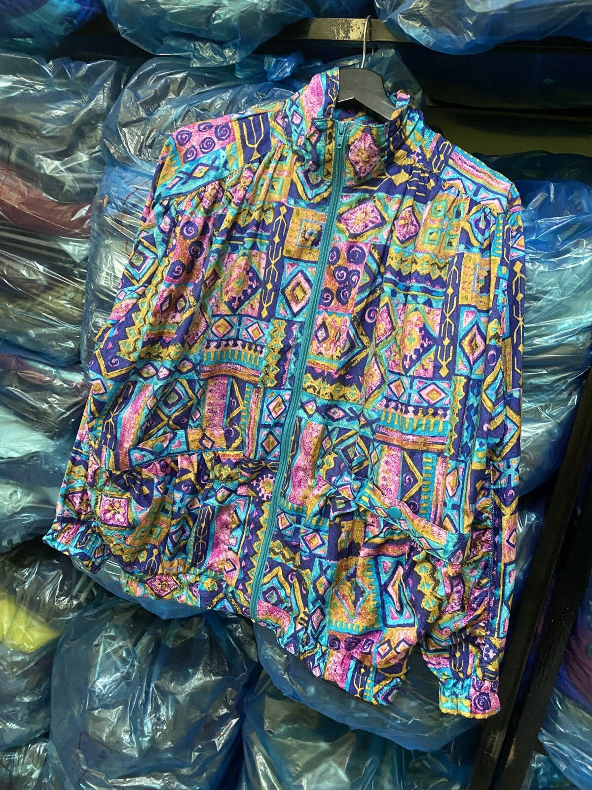 Jantzen VINTAGE 80S JANTZEN ABSTRACT JACKET MADE IN JAPAN Size US M / EU 48-50 / 2 - 2 Thumbnail