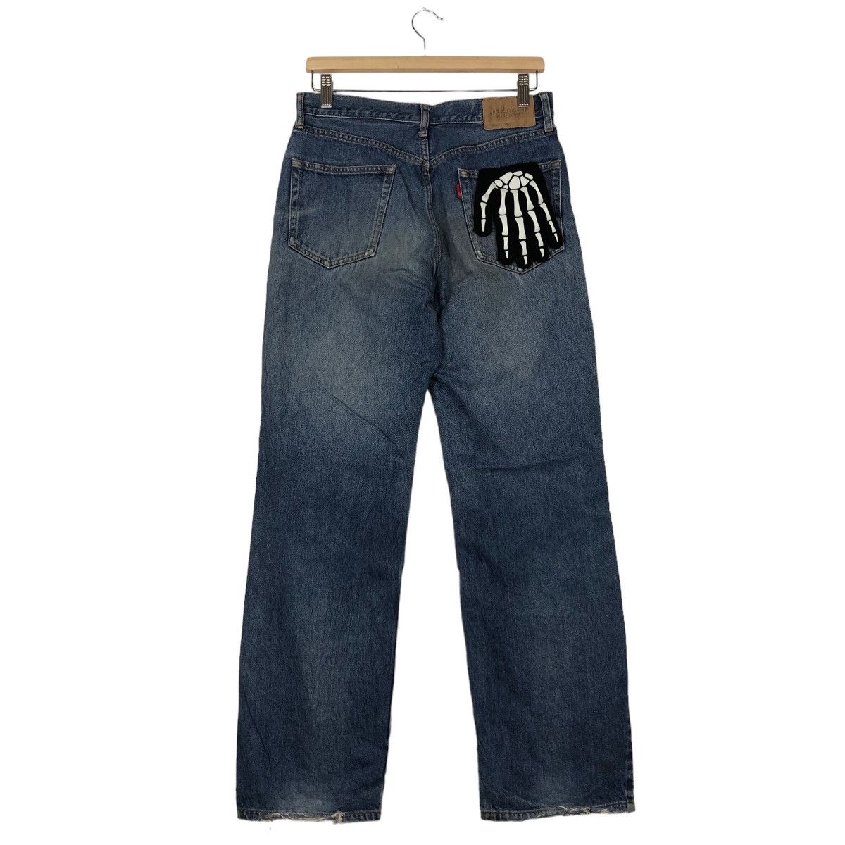 Japanese Brand 🔥90’s JAPAN MADE DISTRESSED JEANS UNIQUE CLOTHING WAREHOUSE Size US 30 / EU 46 - 8 Thumbnail