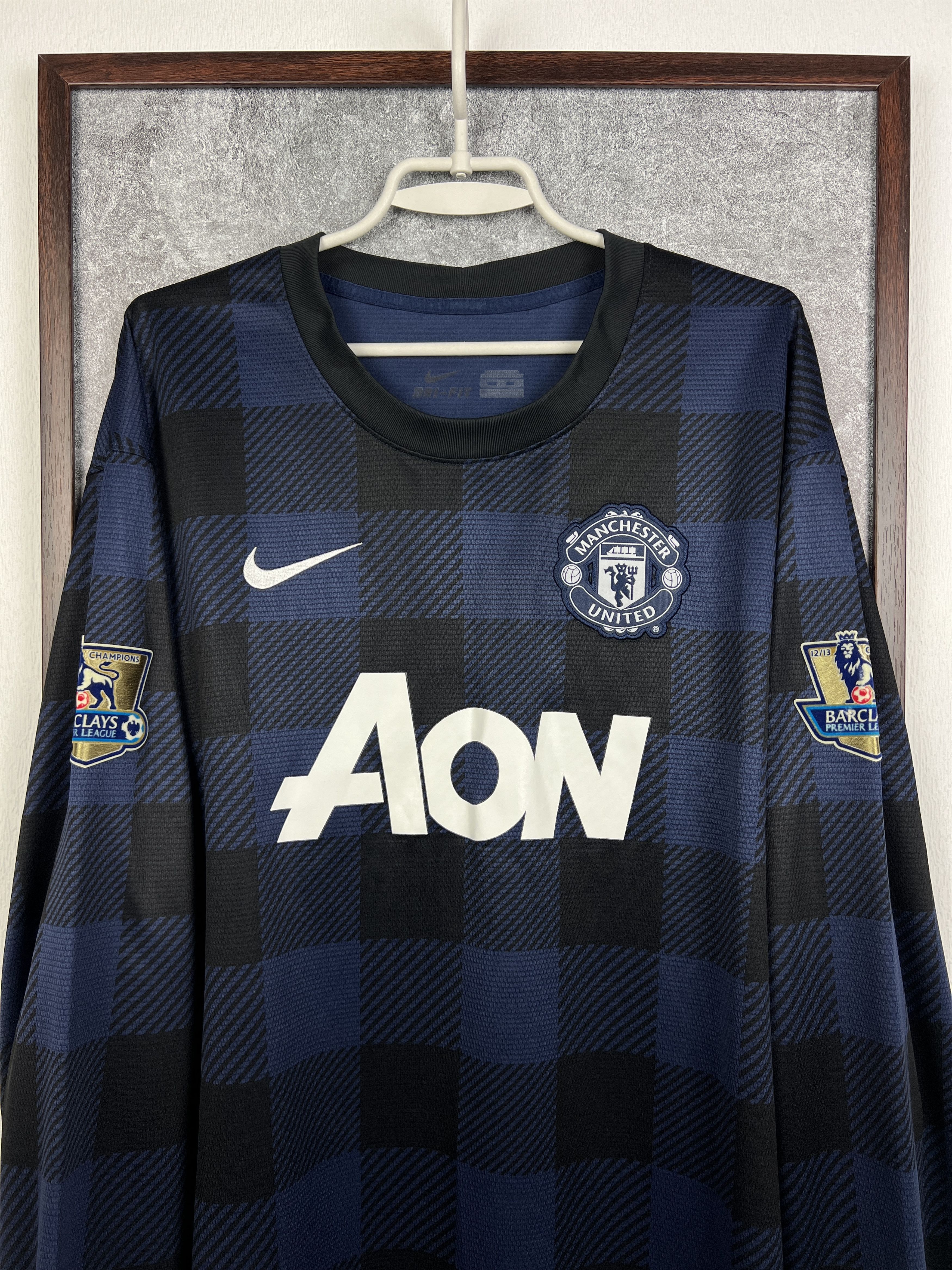 Nike Manchester United football shirt Soccer Long Sleeve Jersey Size US XXL / EU 58 / 5 - 2 Thumbnail