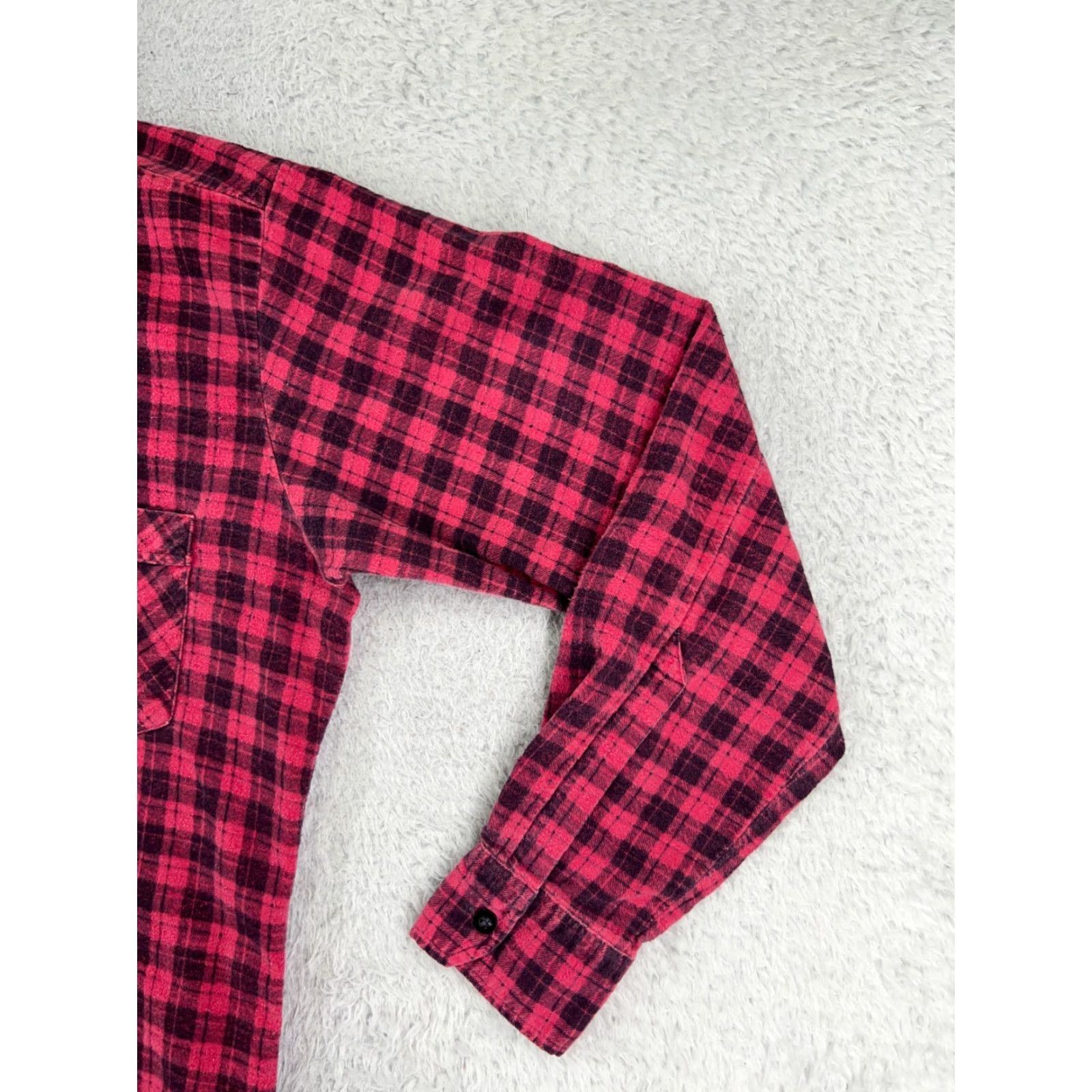 Vintage VINTAGE Eagles Ridge Shirt Men M Pink Plaid 100% Cotton Flannel Pockets Button-Up Decade: 90s Theme: Camping, Outdoor, American Mens Size US M / EU 48-50 / 2 - 4 Thumbnail