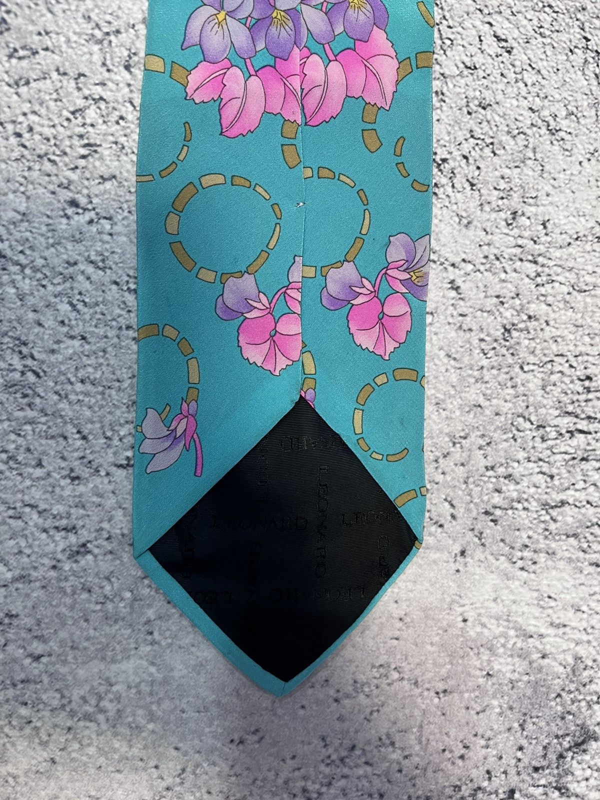 Leonard Paris Leonard Paris Men’s Ties 100% Silk Floral Made In Italy Size ONE SIZE - 10 Thumbnail