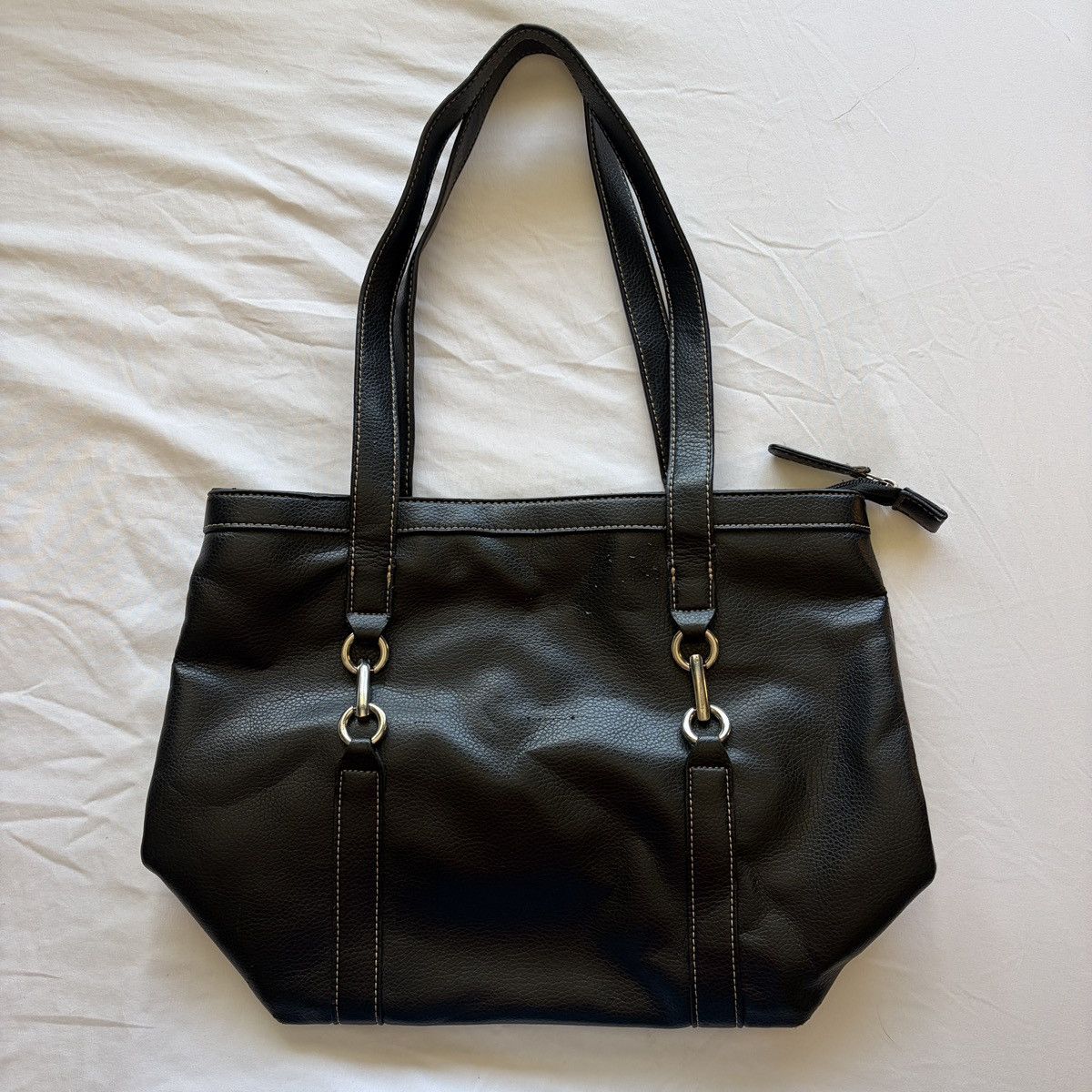 Other Croft and barrow black faux leather shoulder bag Size ONE SIZE - 1 Thumbnail