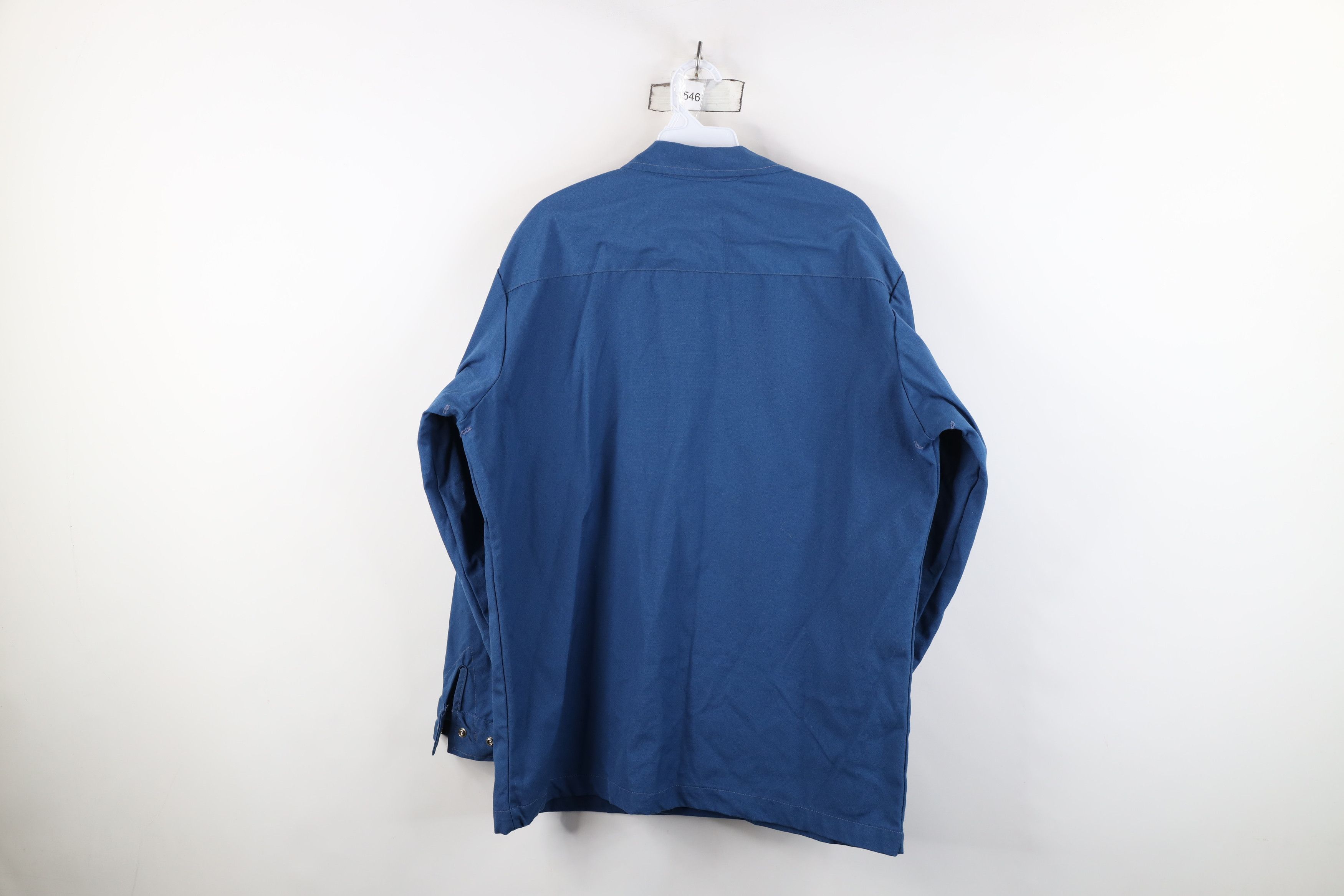 Vintage Vintage 70s Workwear Mechanic Button Shirt Jacket Blue USA Size US M / EU 48-50 / 2 - 11 Thumbnail