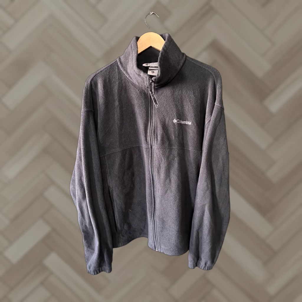 Vintage Columbia Fleece Sweatshirt XL Zip Up Black Mens Size US XL / EU 56 / 4 - 1 Thumbnail