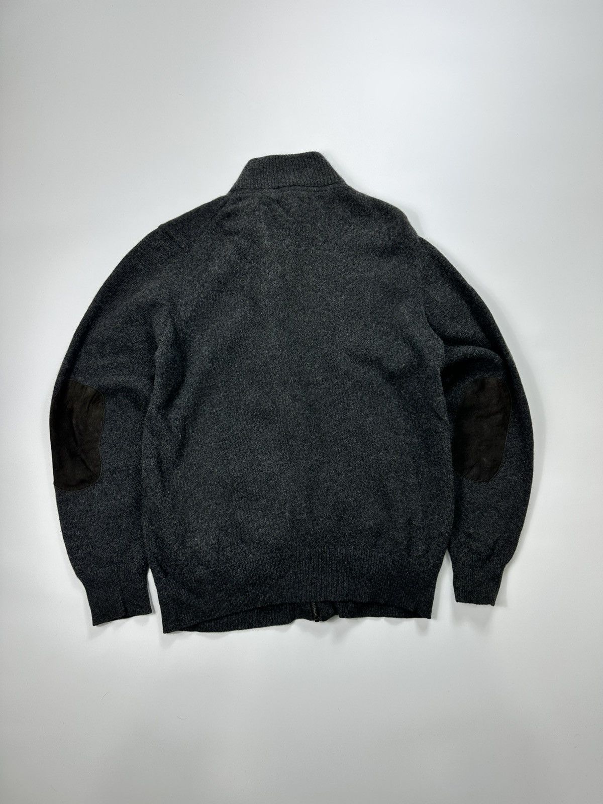 Barbour Barbour Full Zip Wool Sweater Buttons Gray Size US XL / EU 56 / 4 - 2 Thumbnail