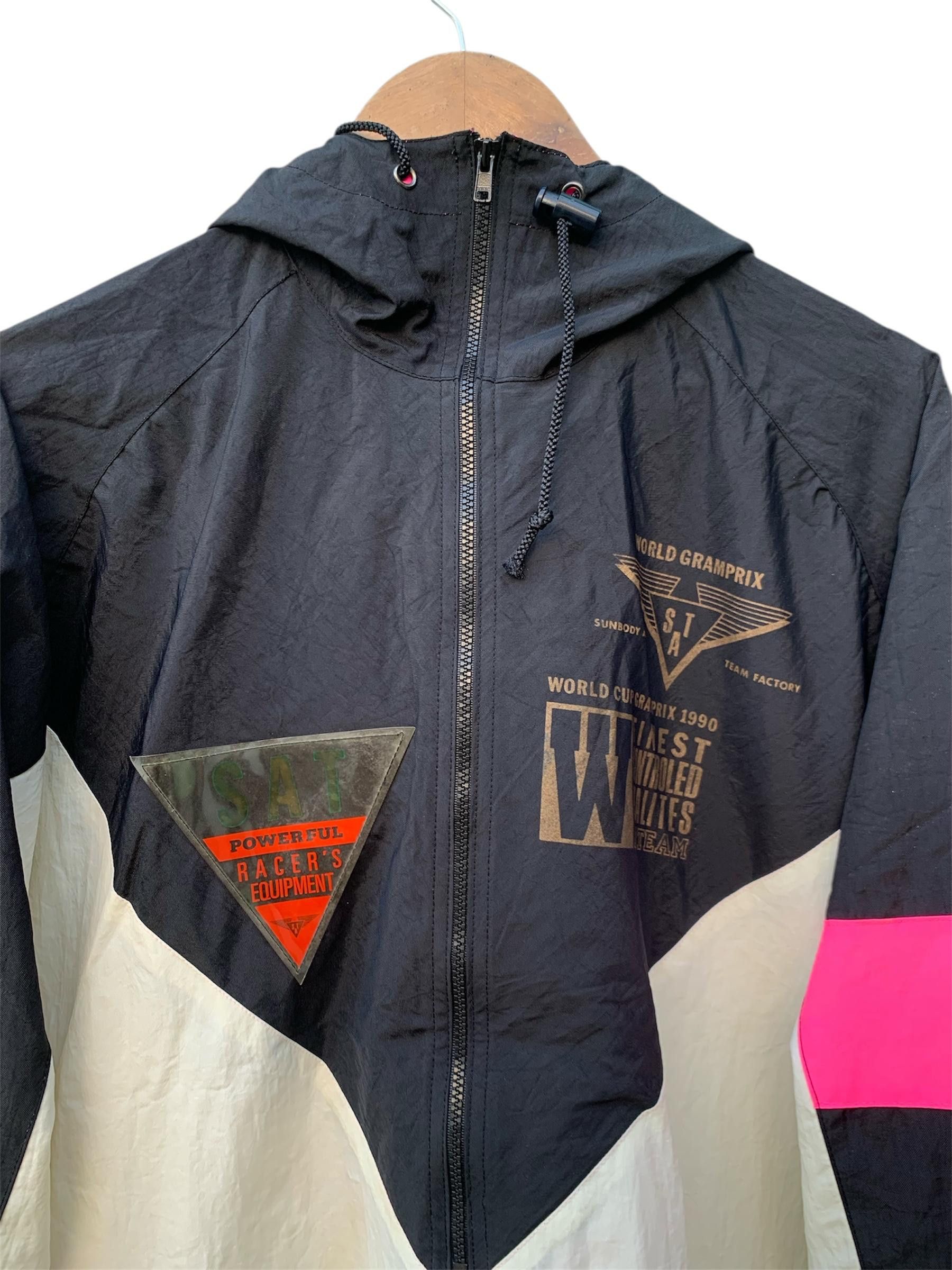 Japanese Brand World Cup Gramprix Powerful Trench Windbreaker Jacket Size US XXL / EU 58 / 5 - 5 Thumbnail