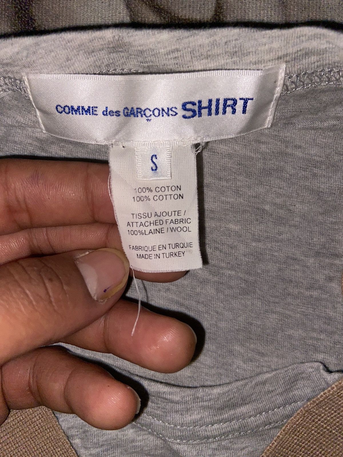 Comme des Garcons × Japanese Brand COMME DES GARCONS KNIT DOCKING SWITCHING LONGSLEEVE Size XS / US 0-2 / IT 36-38 - 5 Thumbnail