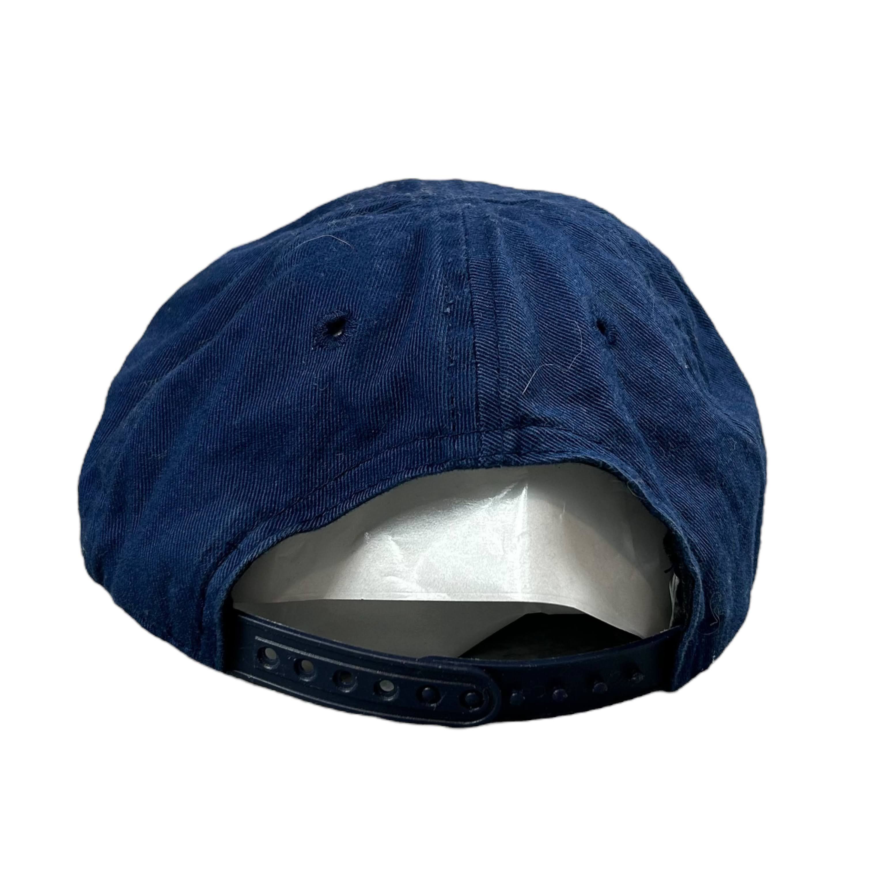 Nike × Vintage Vintage Nike Swoosh Blue Cotton Snapback Hat One Size Size ONE SIZE - 3 Thumbnail