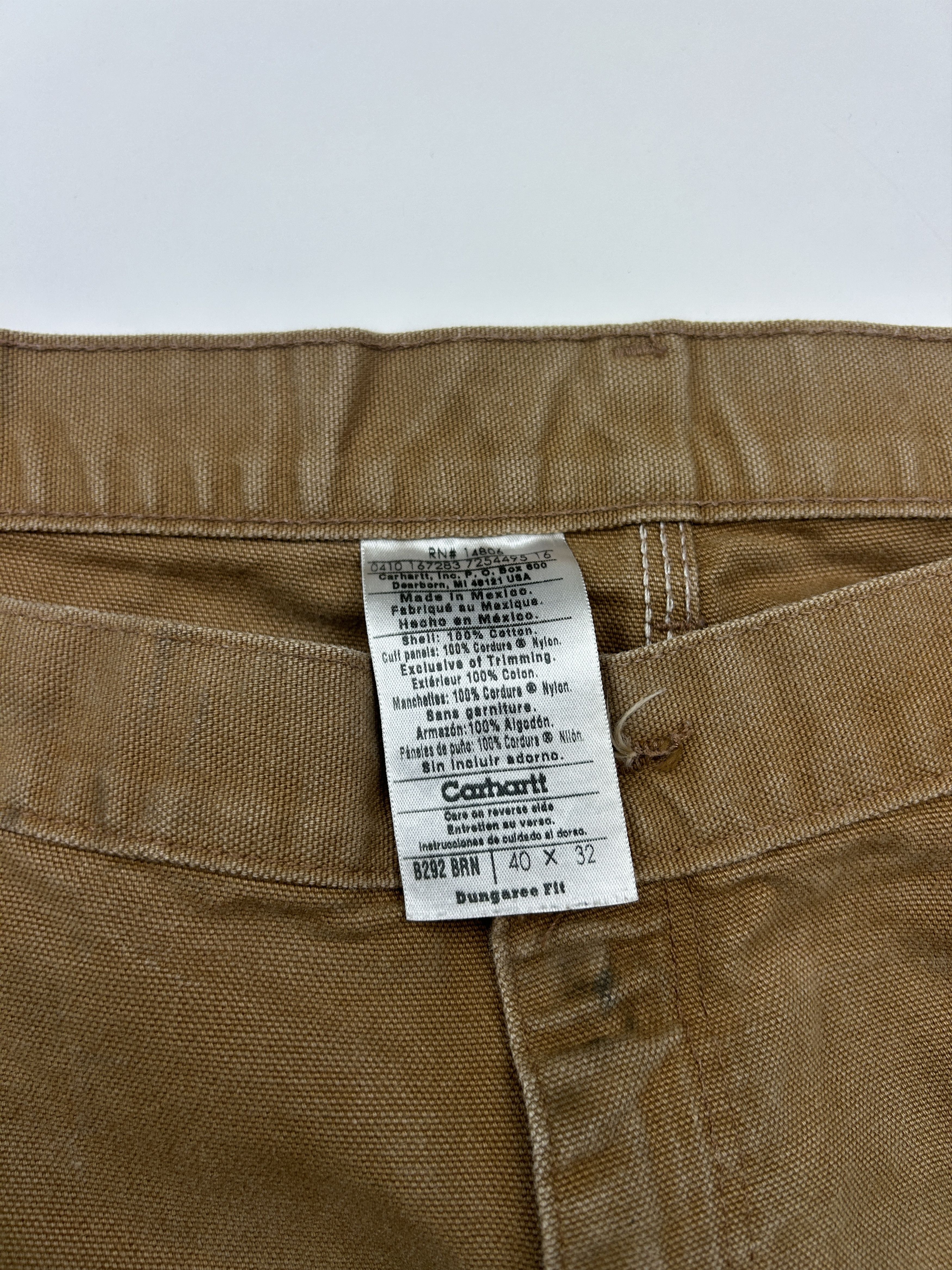 Carhartt Carhartt Canvas Double Knee Dungaree Pants 40 Beige B292 Size US 40 / EU 56 - 3 Thumbnail