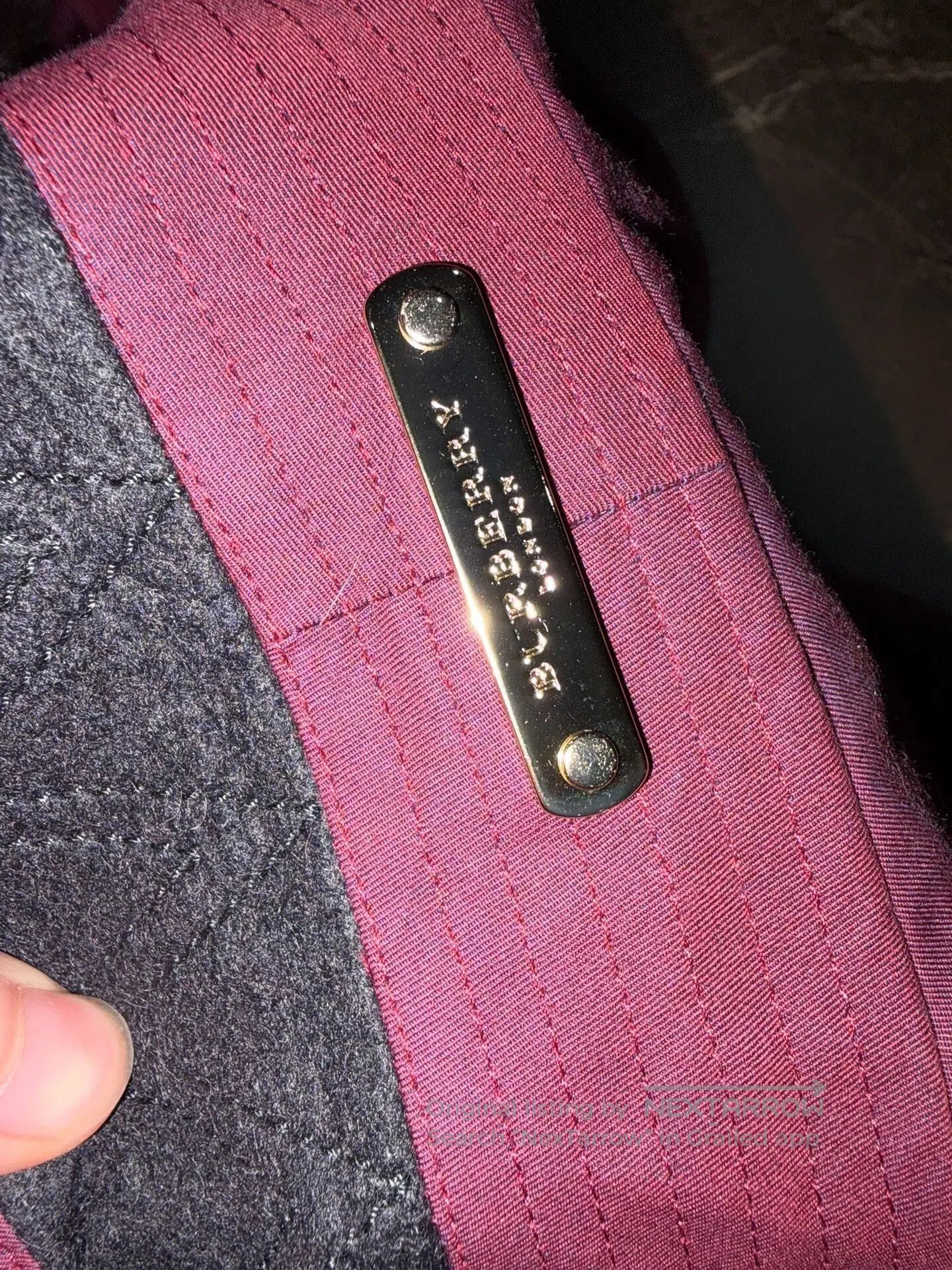Burberry Burberry Women's Burgundy Trench Coat. Size XXS / US 00 / IT 34 - 7 Thumbnail