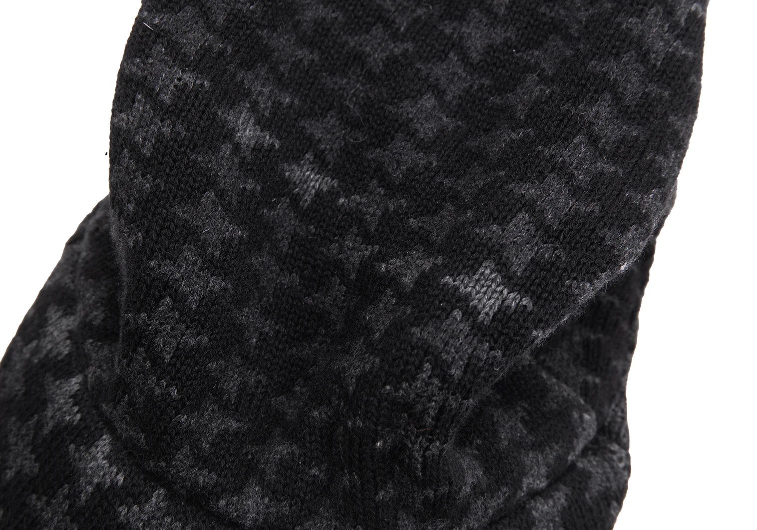 Armani Houndstooth Pattern Cotton Blend Cap in Gray and Black Size ONE SIZE - 6 Thumbnail