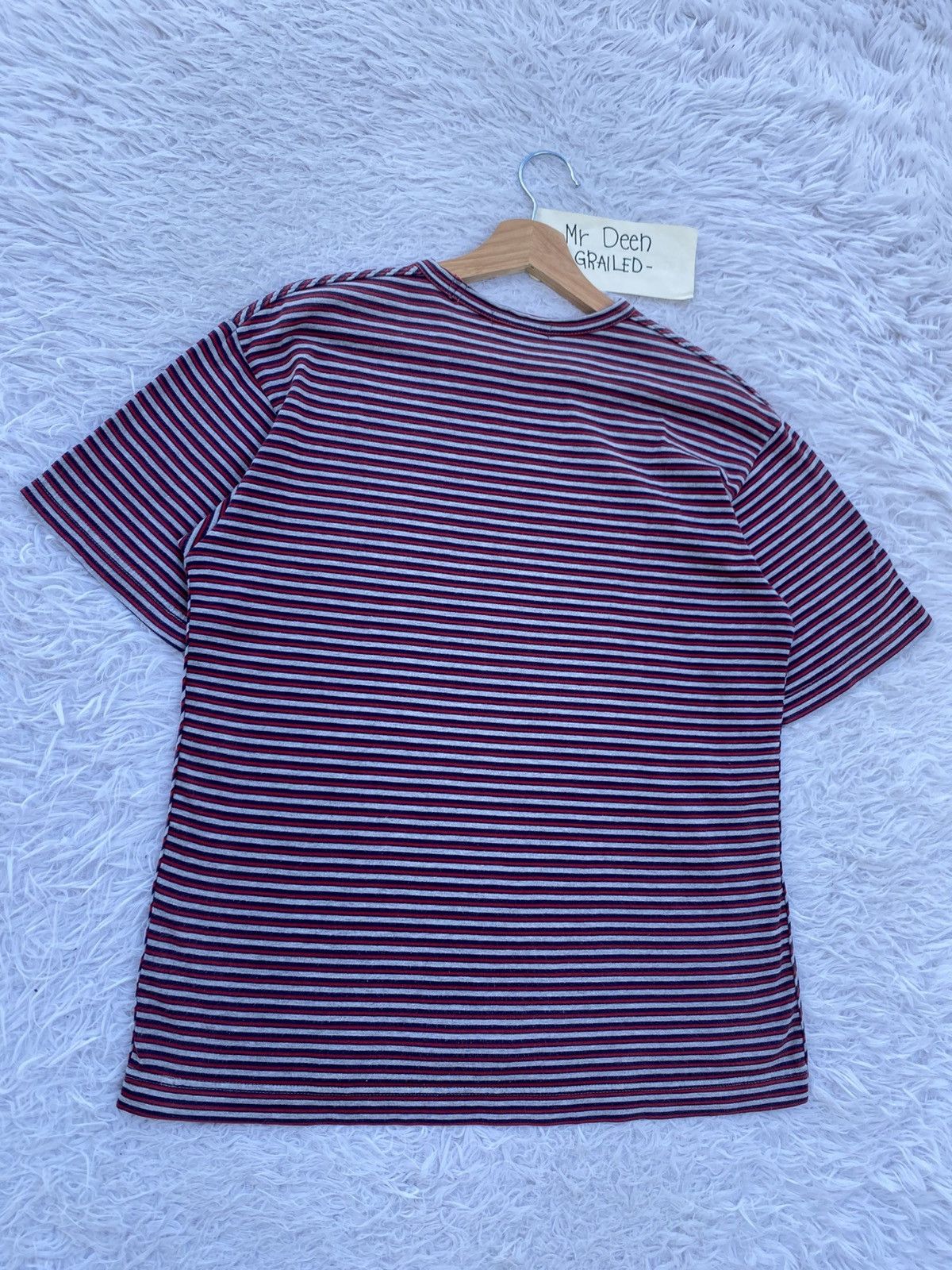 Comme des Garcons Homme Plus Rare AD2006 Comme Des Garcons Homme Stripes Tshirt Size US S / EU 44-46 / 1 - 19 Thumbnail