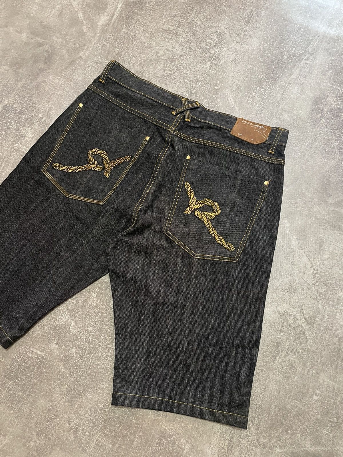 Rocawear × Vintage Vintage Rocawear Rap Jeans Shorts Size US 38 / EU 54 - 2 Thumbnail