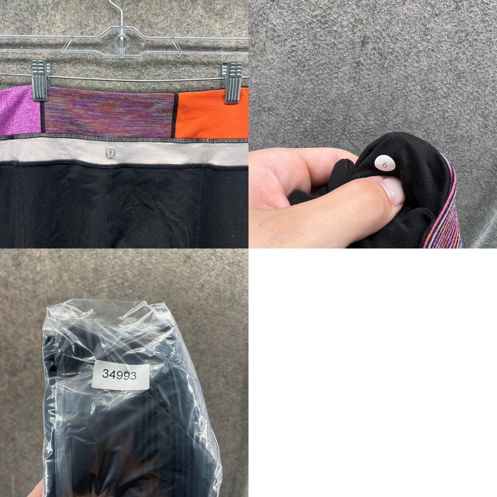 Lululemon VINTAGE Lululemon Pants Women 6 Wide-Leg Black Logo Active Wear Groove Yoga Gym Size 28" / US 6 / IT 42 - 8 Thumbnail
