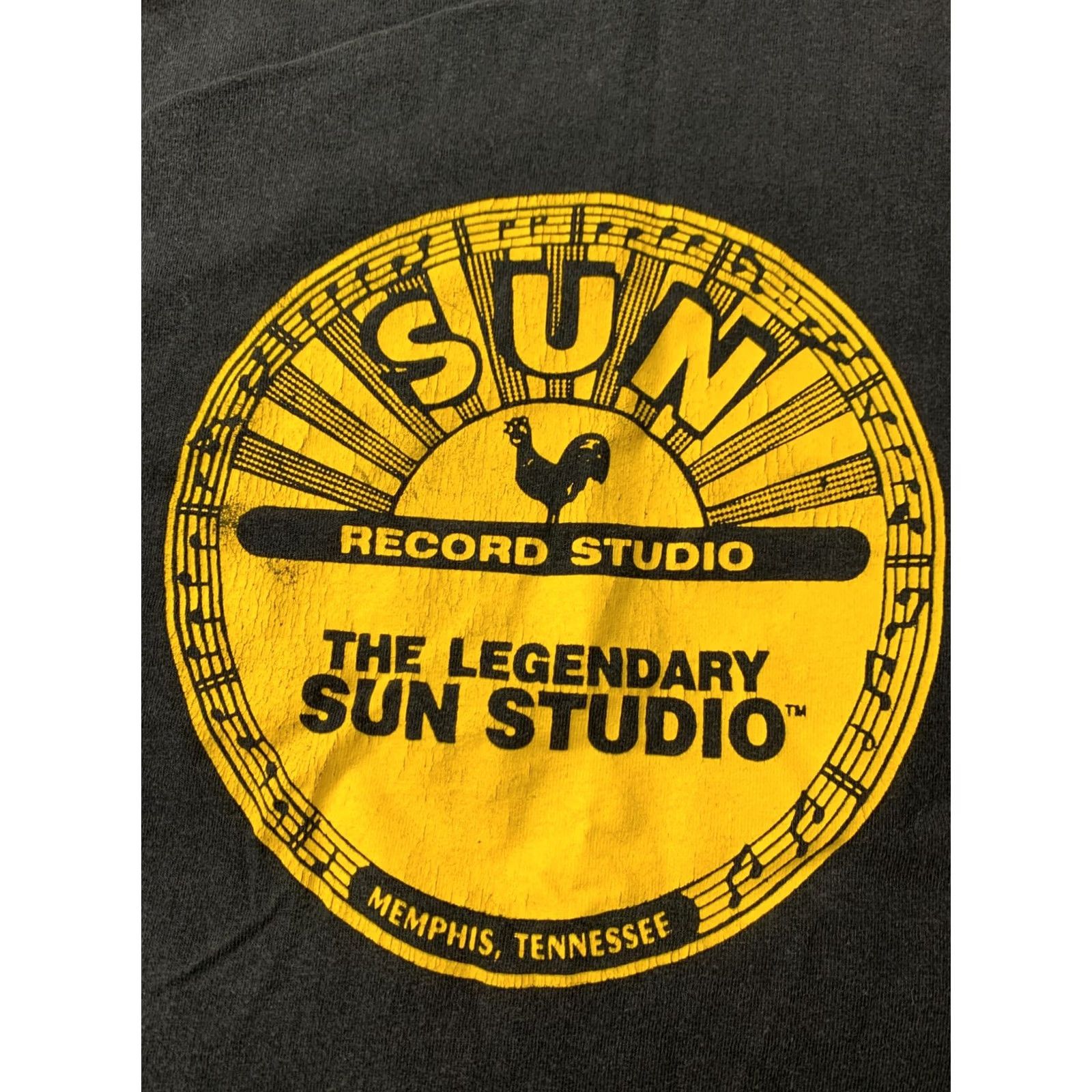 Fruit Of The Loom SUN Record Studio Shirt XL Mens Vintage 90s Black 100% Cotton Fruit of the Loom Short Sleeve Y2K Printed Memphis Tennessee Size US XL / EU 56 / 4 - 3 Thumbnail