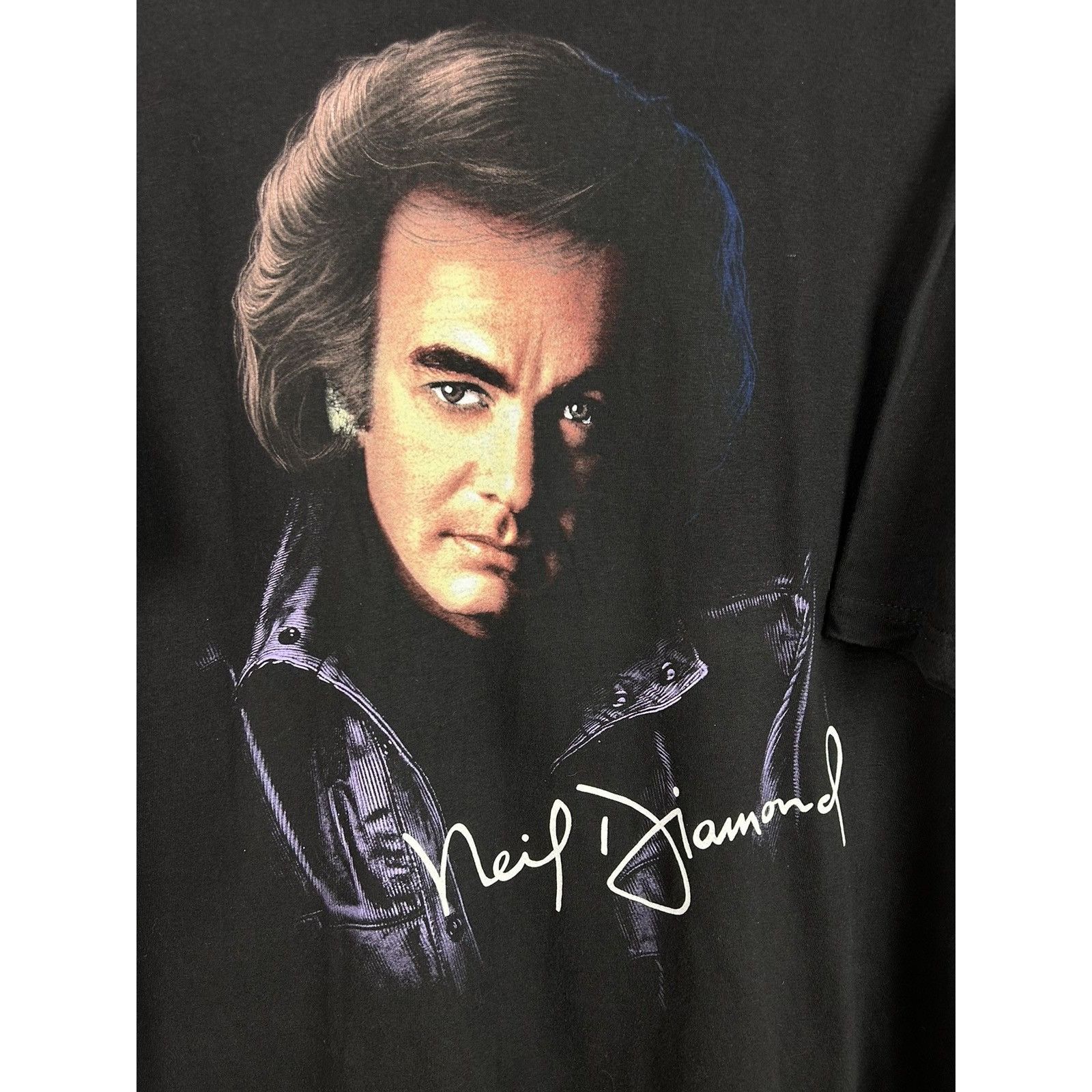 Band Tees 90s Vintage Neil Diamond England Eire 1996 Tour T-Shirt Size US XL / EU 56 / 4 - 2 Thumbnail