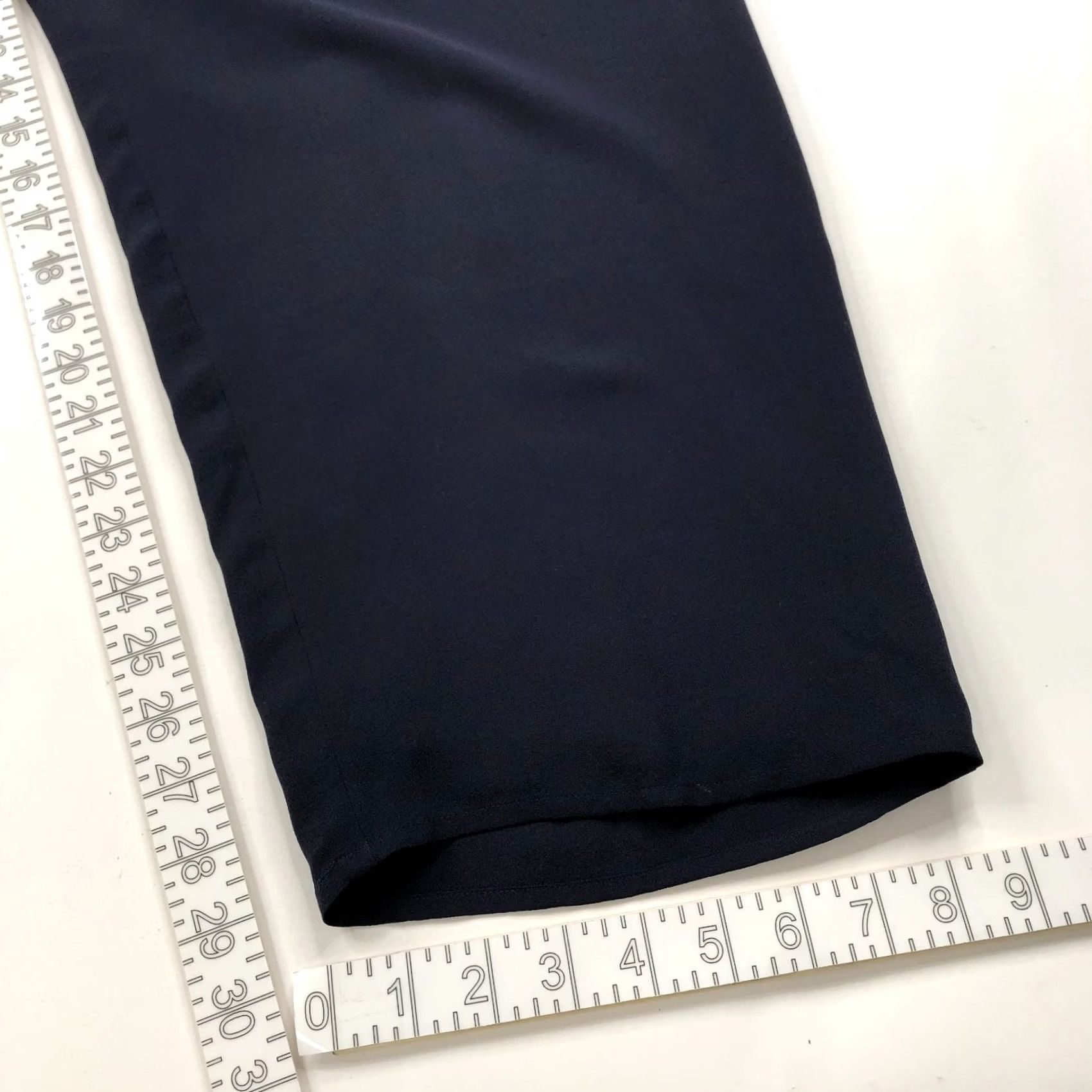 Talbots Talbots Plus 16W Blue Silk Pants High Rise Straight 29L Size 38" / US 16 / IT 52 - 4 Thumbnail