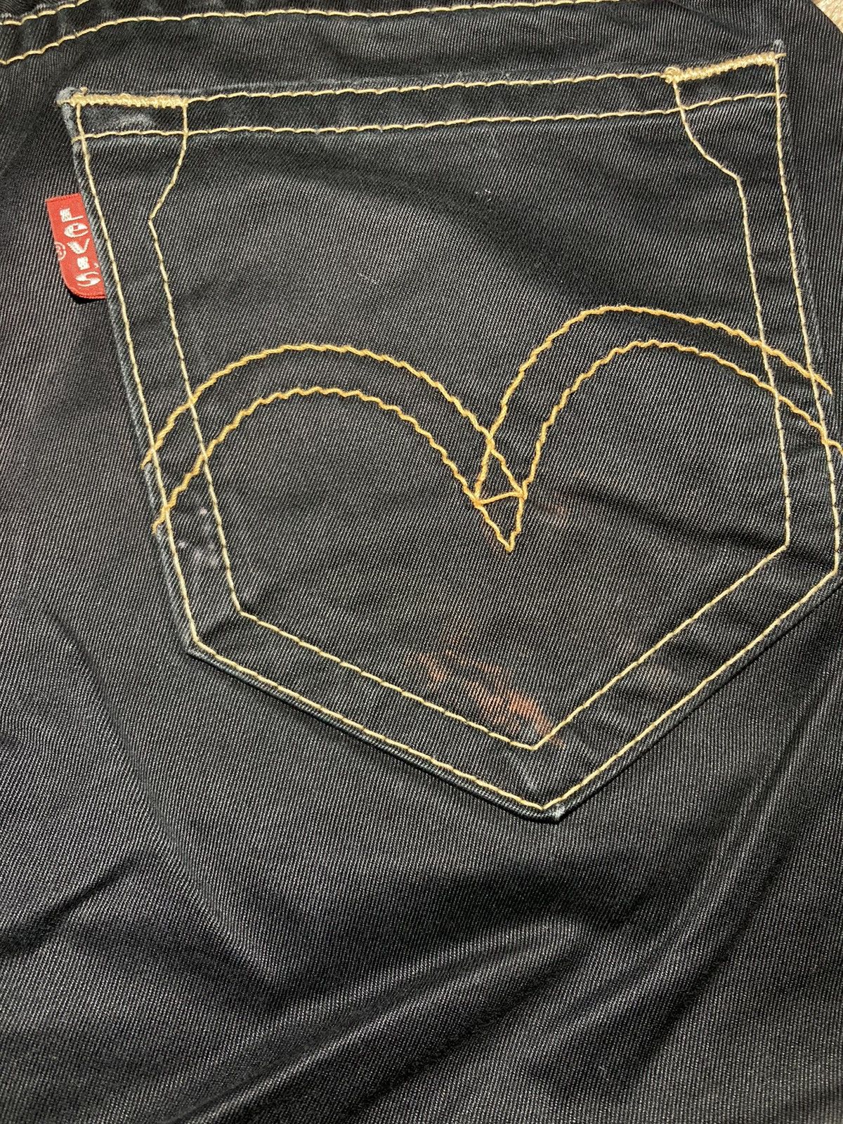 Japanese Brand AW02 Junya Watanabe Contrast Stitch Black Pants Denim Medium Size US 32 / EU 48 - 7 Thumbnail