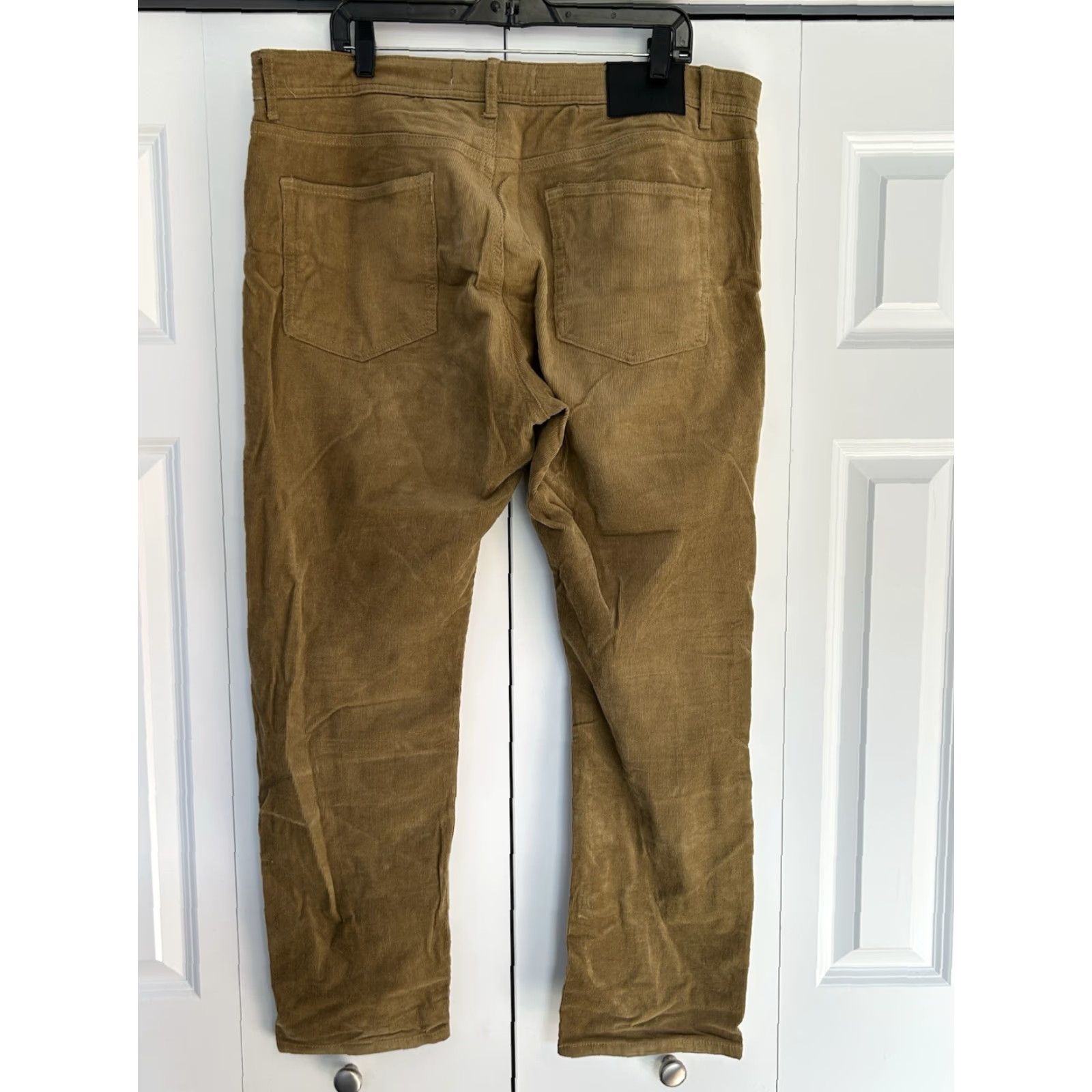 Vintage VINTAGE Tailor Vintage Connecticut Corduroy Slim Fit 38x30 Pants Men Brown 5-Pocket Zip Belt Loops Stretch Size US 38 / EU 54 - 2 Thumbnail