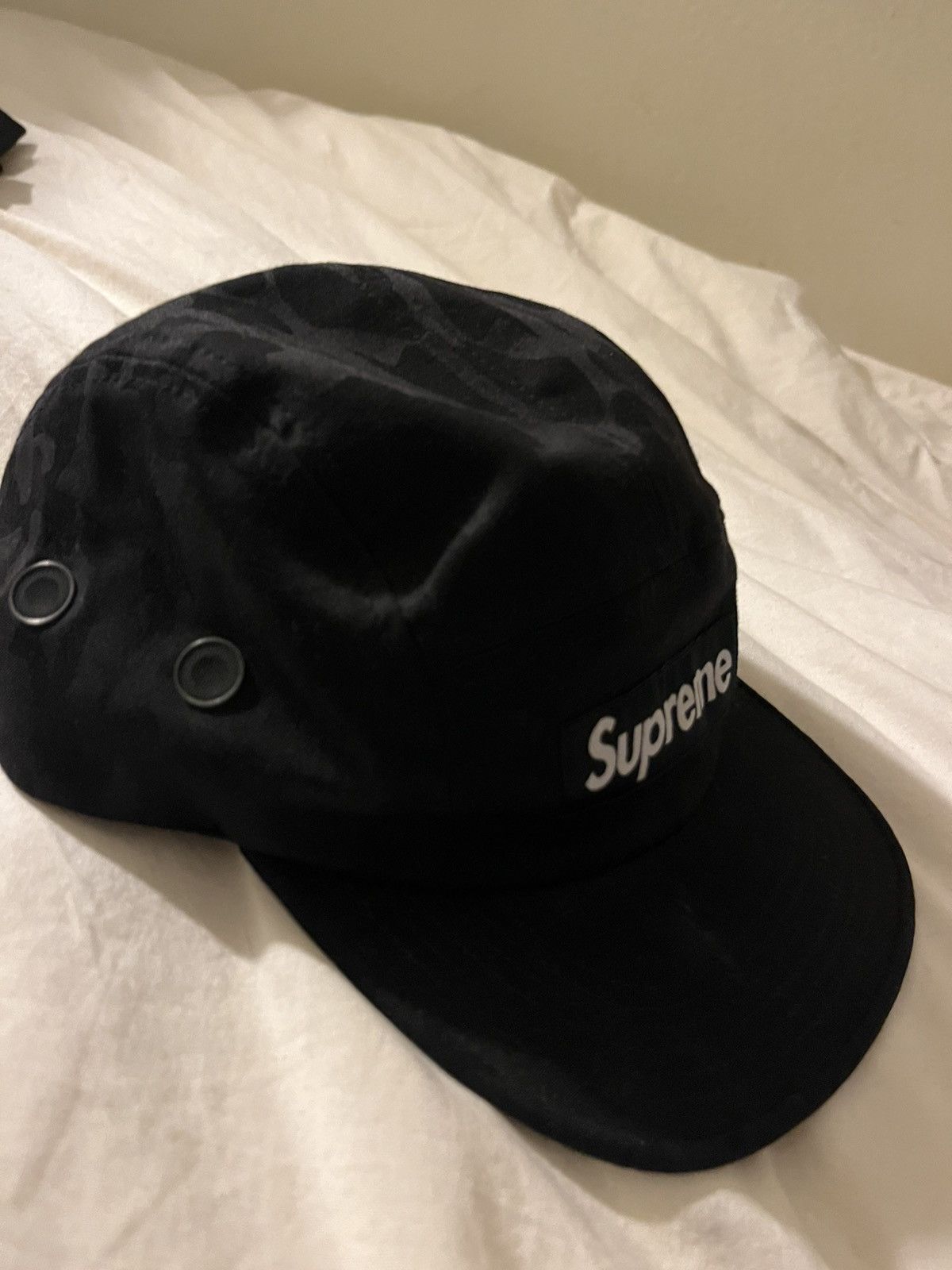 Supreme Supreme 2013-2014 black camo 5-panel hat barely worn Size ONE SIZE - 2 Thumbnail