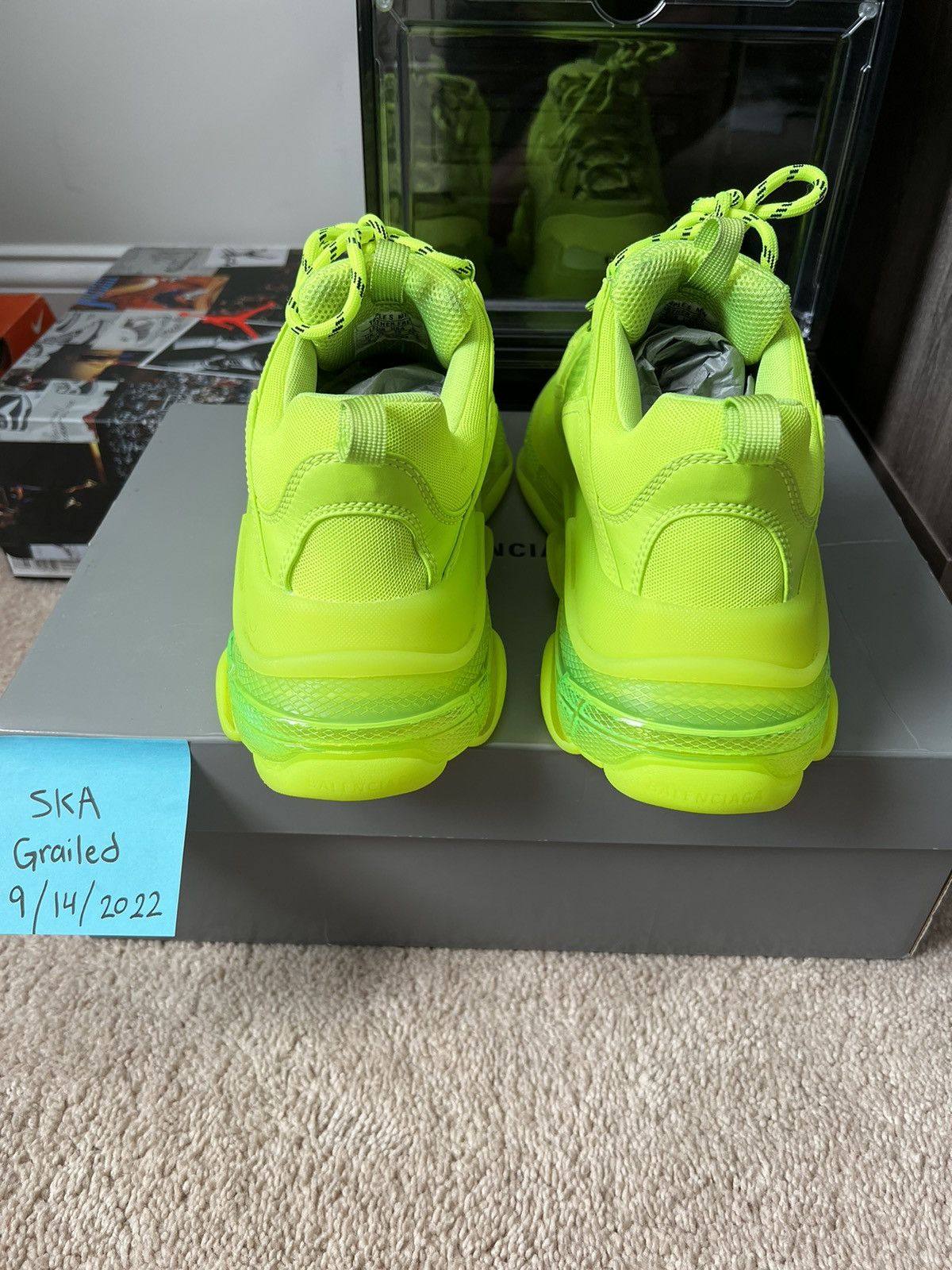 Balenciaga Balenciaga Triple S Lime Green Size US 10 / EU 43 - 5 Thumbnail