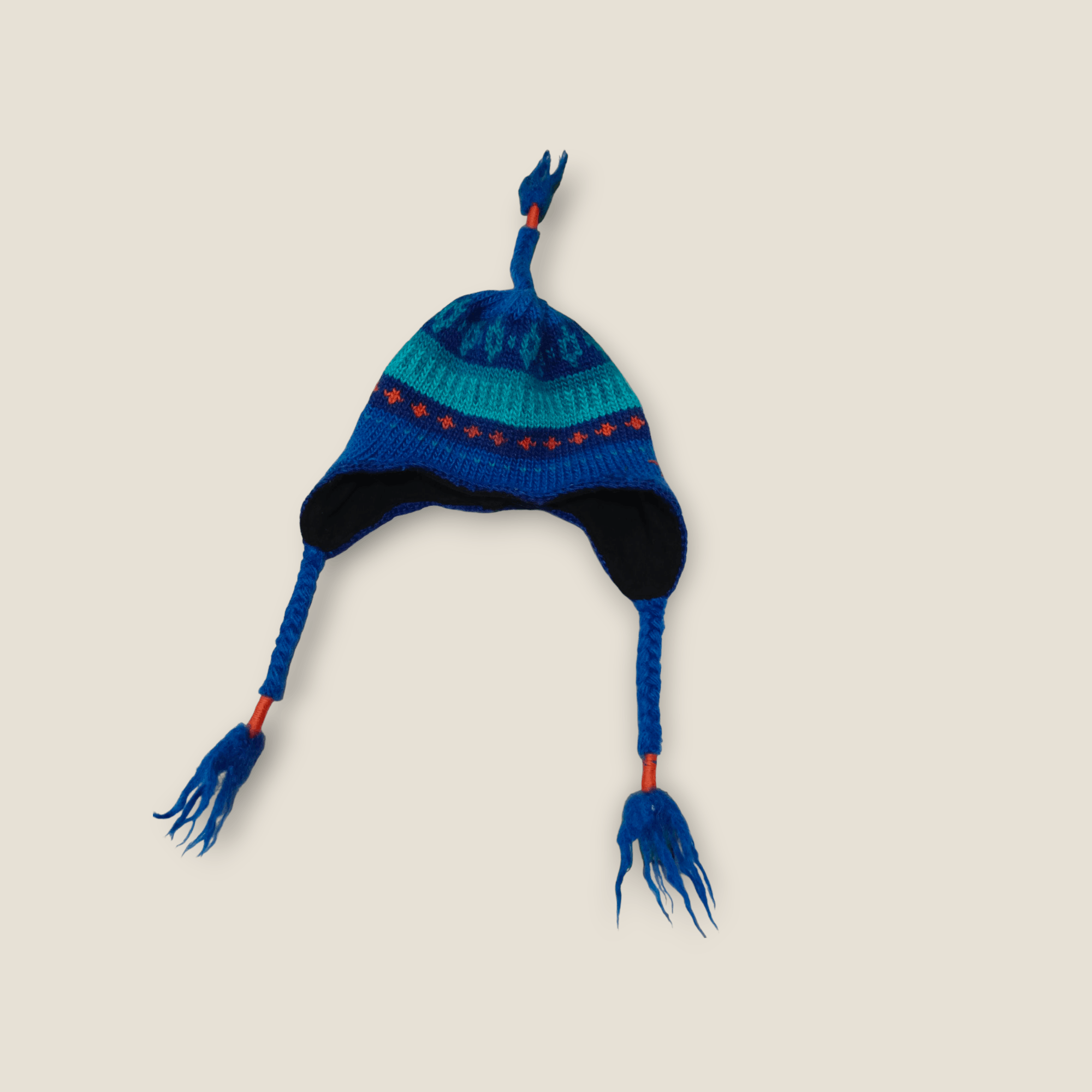 Arc'teryx Arc'teryx Knit Peruvian Beanie- Blue/Teal With Ear Flaps Size ONE SIZE - 2 Thumbnail