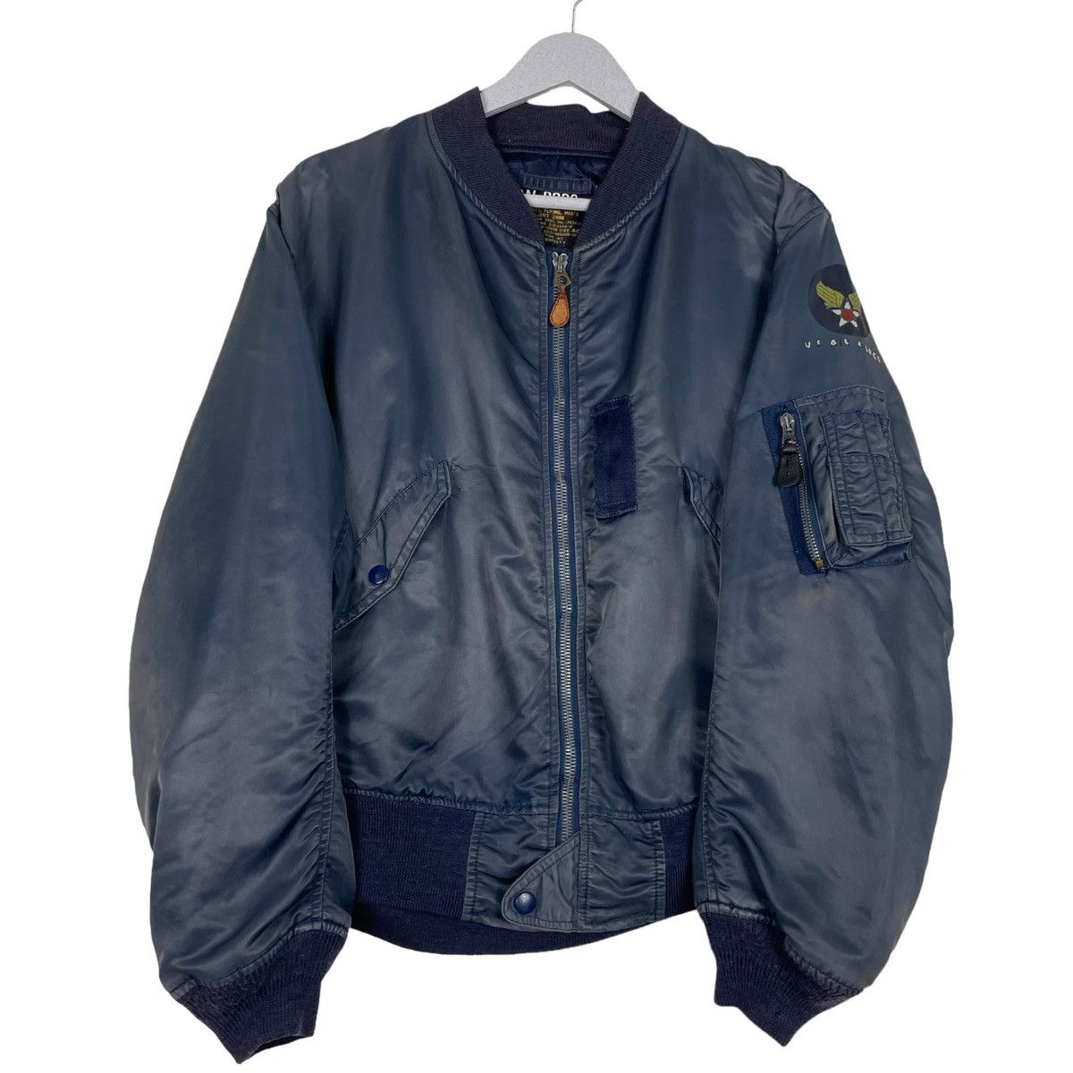 Japanese Brand 💥HOUSTON INC TYPE MA1 RIOT BOMBER SUNFADED JACKET Size US L / EU 52-54 / 3 - 2 Thumbnail