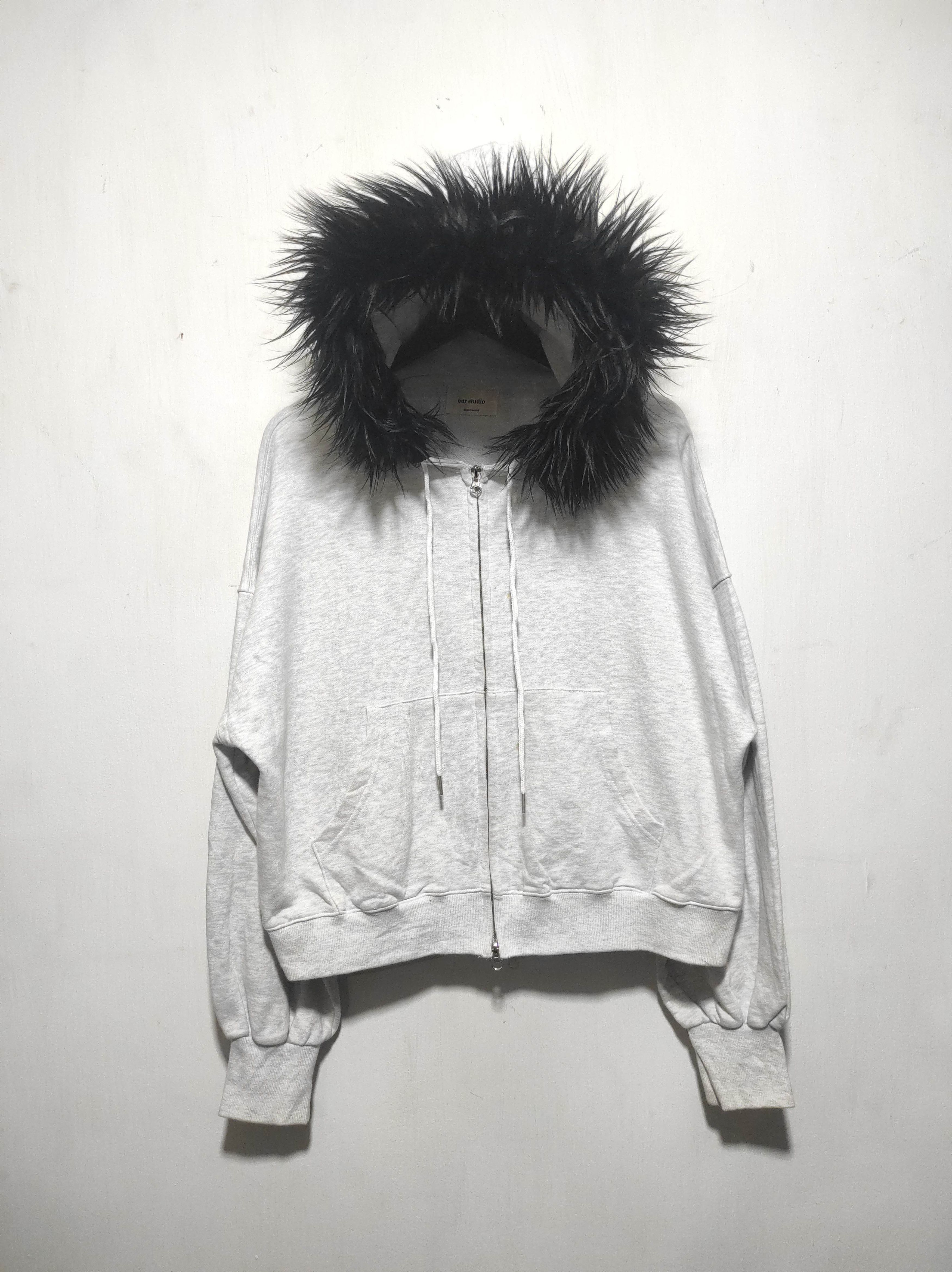 Hysteric Glamour Our Studio Crop Double Zipper Fur Hoodie i6w9 lgb style Size US L / EU 52-54 / 3 - 2 Thumbnail
