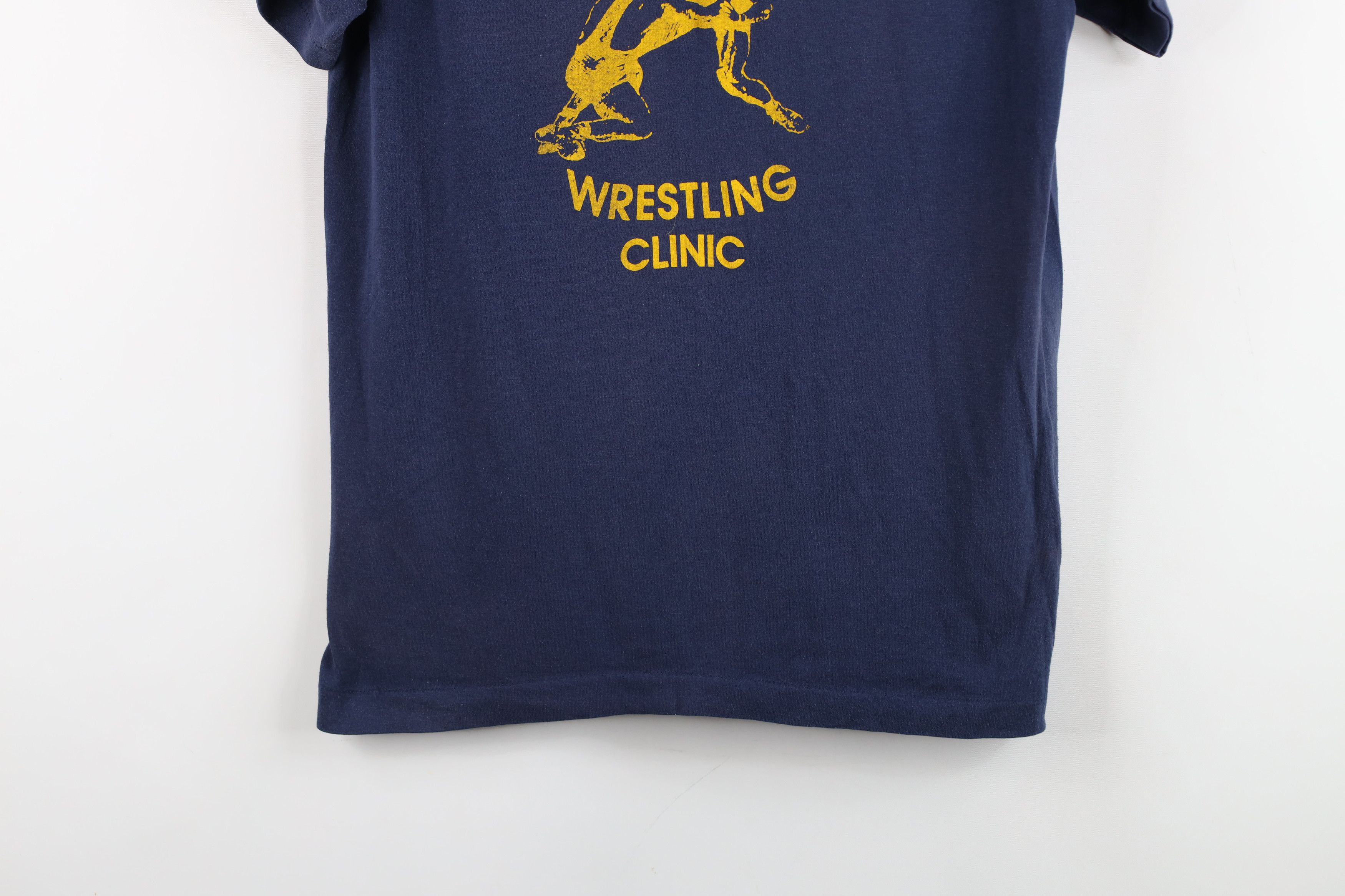 Vintage Vintage 70s 80s West Toledo Wrestling Clinic T-Shirt USA Size US L / EU 52-54 / 3 - 3 Thumbnail