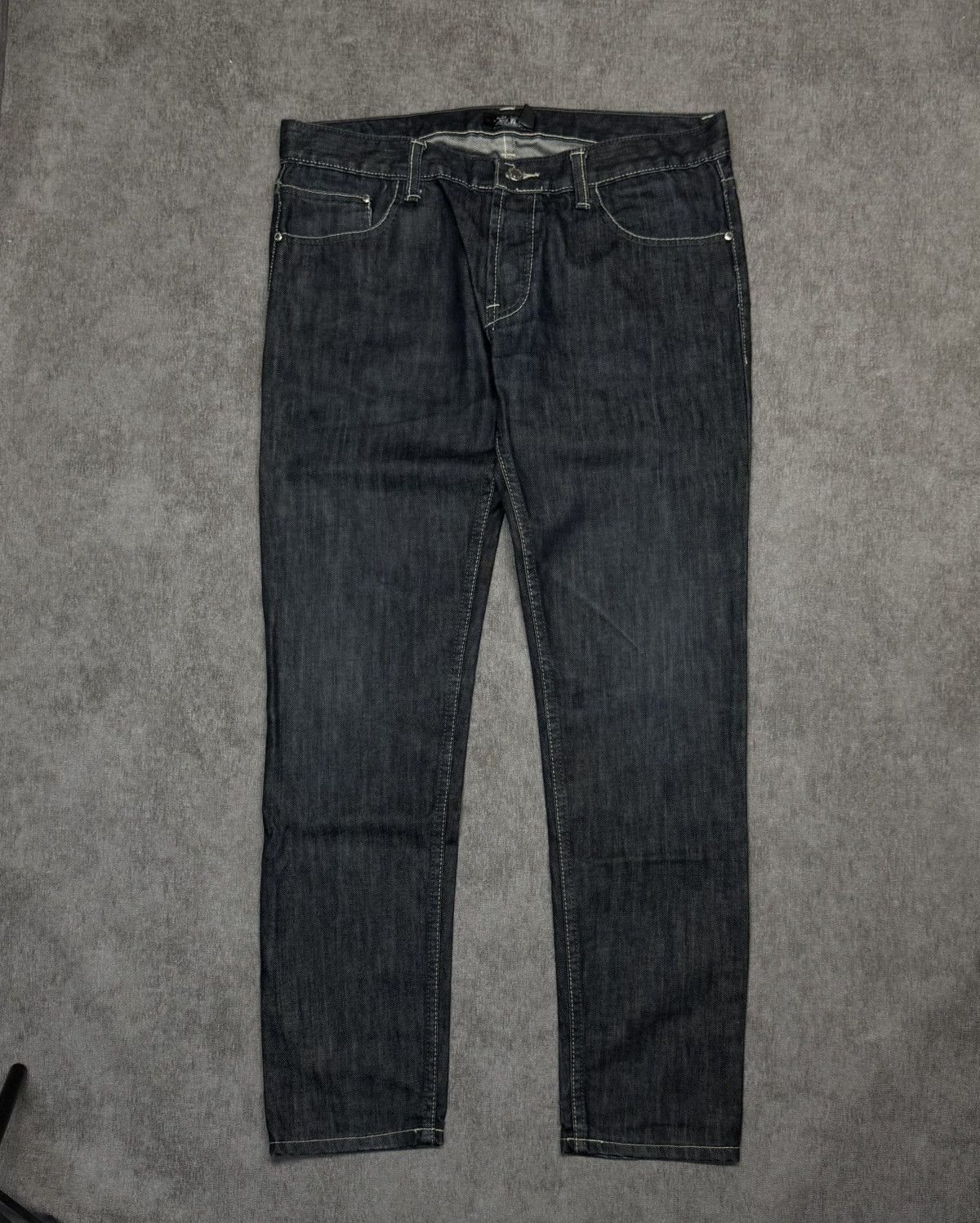 Designer × Japanese Brand × Vintage Crazy Vintage Denim Pants embroidered logo y2k Size US 32 / EU 48 - 2 Thumbnail