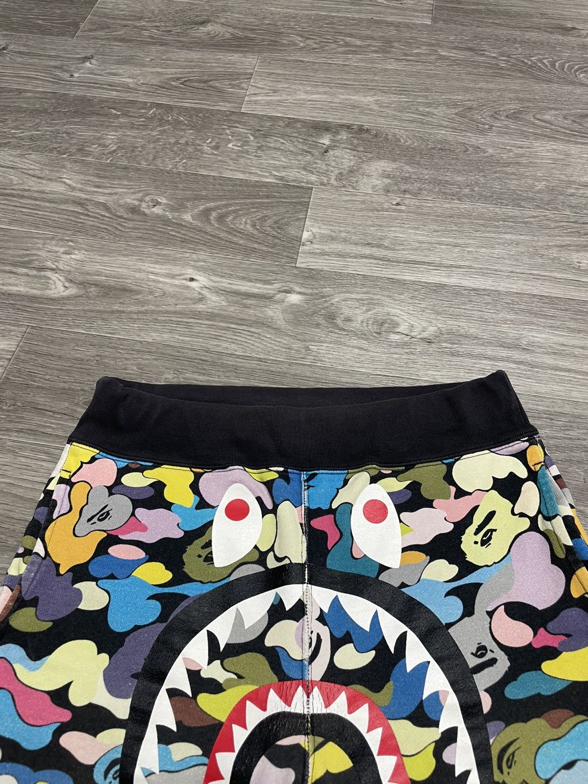 Bape Bape Multi Camo Shark Sweat Shorts SS18 Size US 30 / EU 46 - 2 Thumbnail