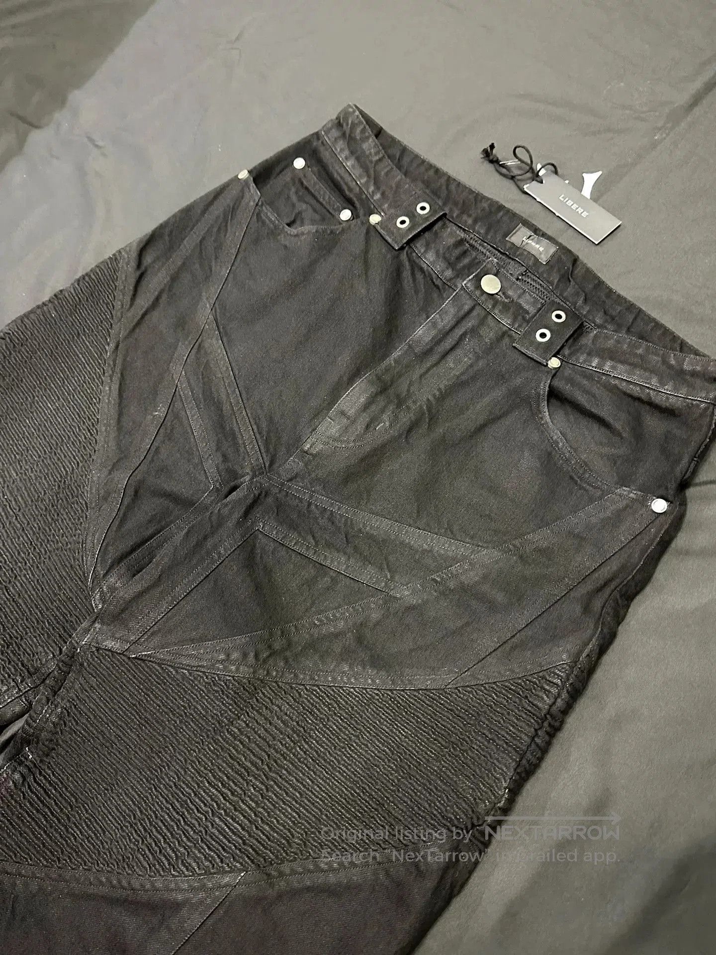 Libero Libere Black Motorcycle Jeans. Size US 34 / EU 50 - 5 Thumbnail