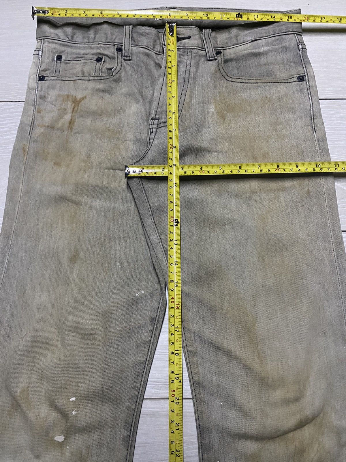 Japanese Brand Vintage Japanese Brand Uniqlo Crazy Mud Mud Wash Jeans Size US 31 - 12 Thumbnail