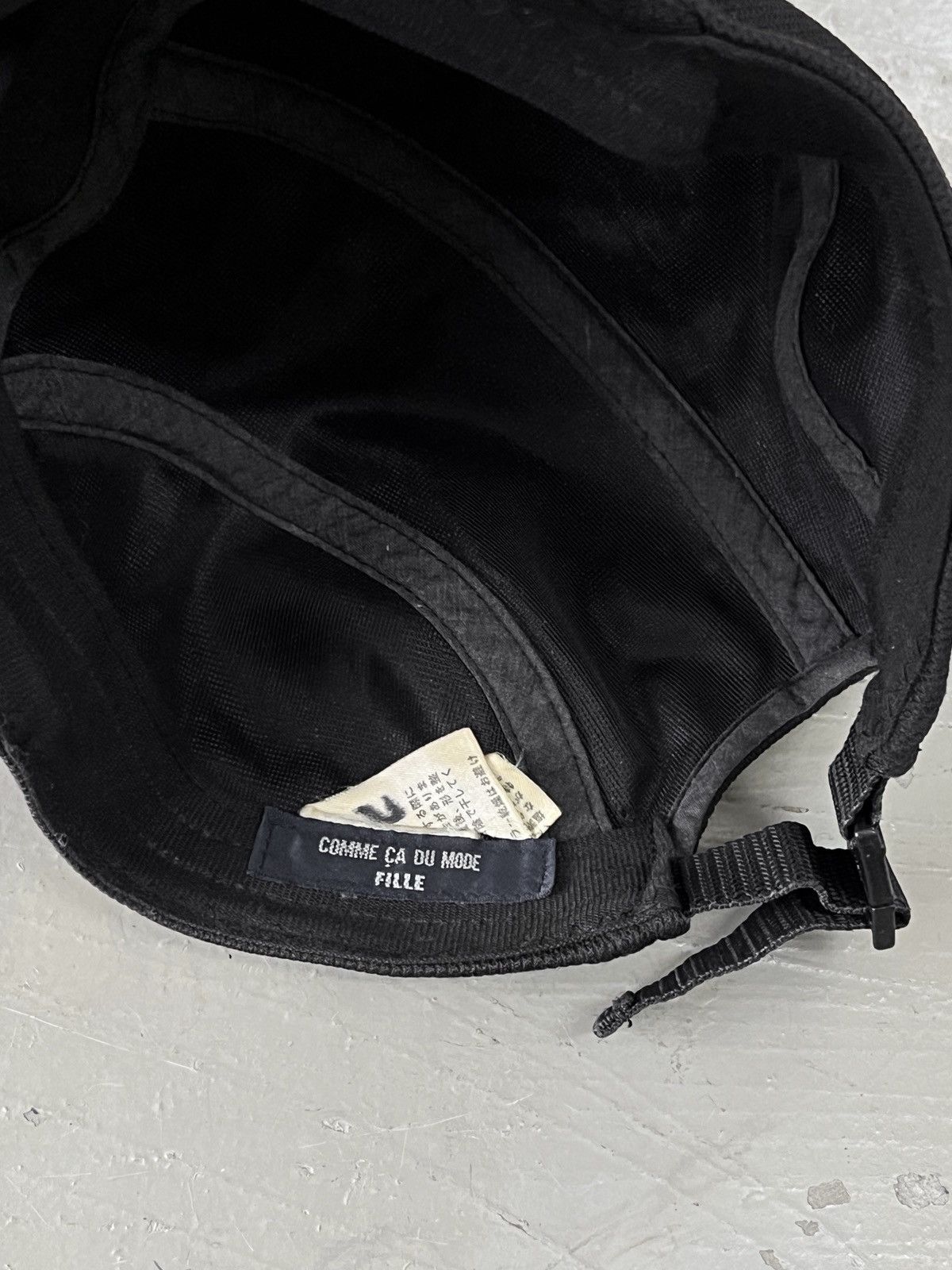 Japanese Brand Comme Ca Du Mode Minimal Spellout Mesh 5 Panel Camp Cap Size ONE SIZE - 3 Thumbnail