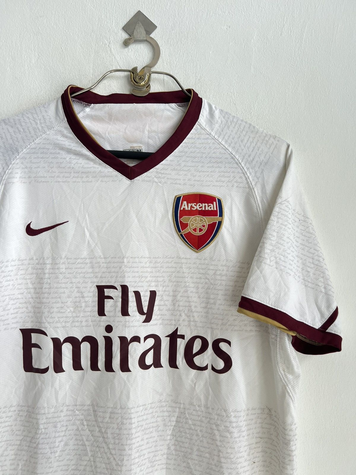 Nike × Vintage Vintage 2007-08 Arsenal FC EPL Prime Era Away Soccer Jersey Size US M / EU 48-50 / 2 - 2 Thumbnail