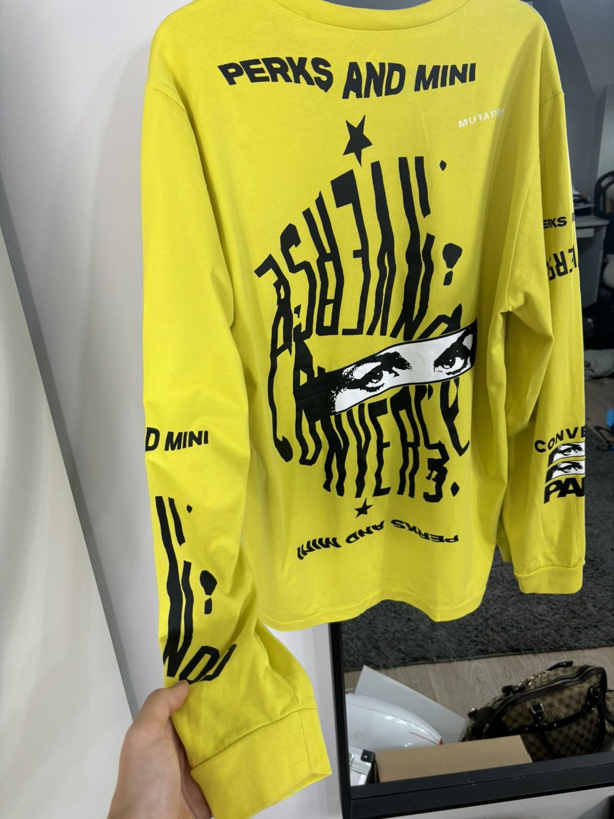 Balenciaga × Japanese Brand × Vans 5XL Balenciaga Style Long Big Hip Hop Longsleeve Hoodie Vans Size US XL / EU 56 / 4 - 2 Thumbnail