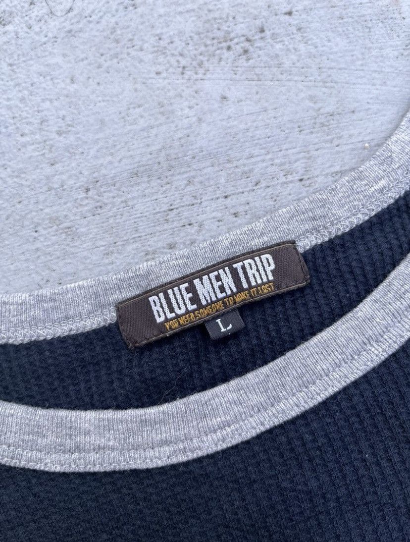 If Six Was Nine × Japanese Brand × Le Grande Bleu (L.G.B.) Blue Men Trip BNT Short Leeve Size US L / EU 52-54 / 3 - 5 Thumbnail
