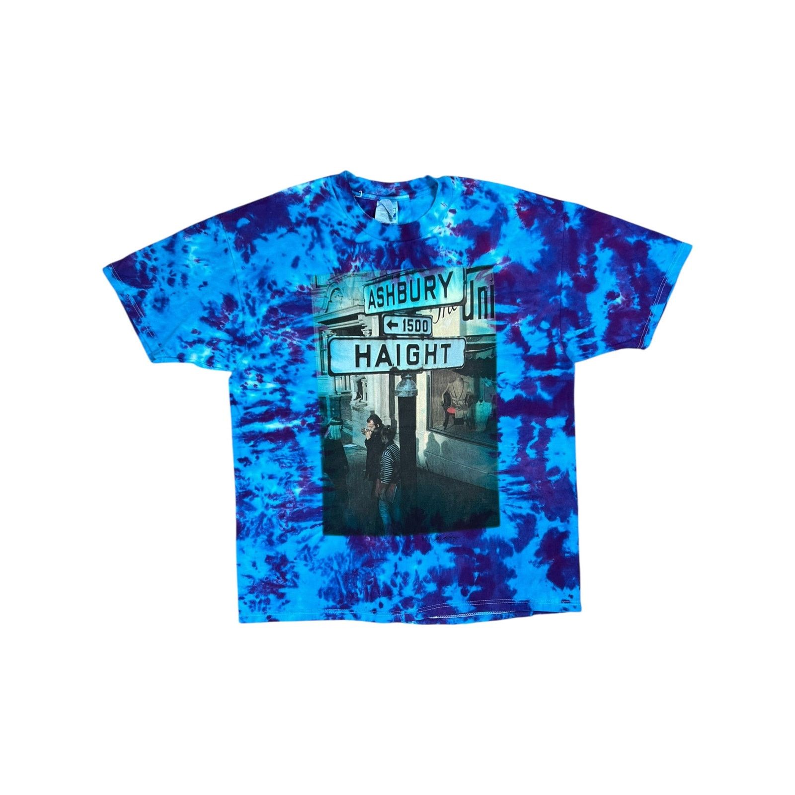 Band Tees × Grateful Dead × Vintage Vintage 1995 Haight & Ashbury tie dye 1960s hippie tee (XL) Size US XL / EU 56 / 4 - 1 Thumbnail
