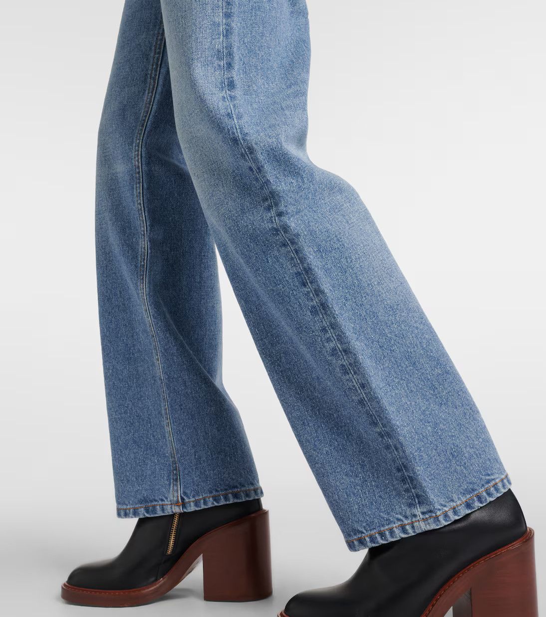 Chloe o1y0825 Denim Pant in Blue Size 27" / US 4 / IT 40 - 3 Thumbnail