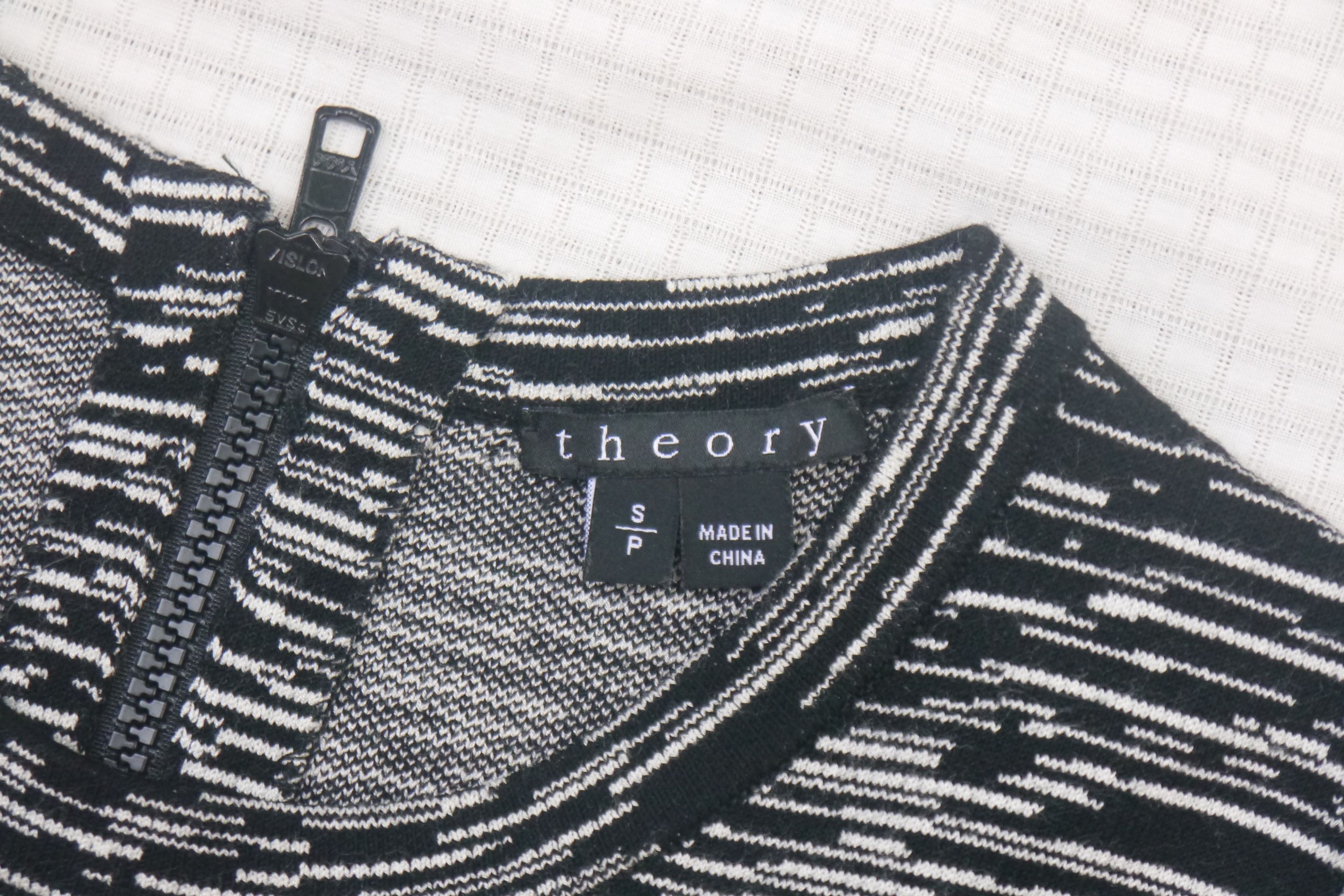 Theory (D90) Theory Vimlin Black & White Striped Sleeveless Dress S Size S / US 4 / IT 40 - 3 Thumbnail