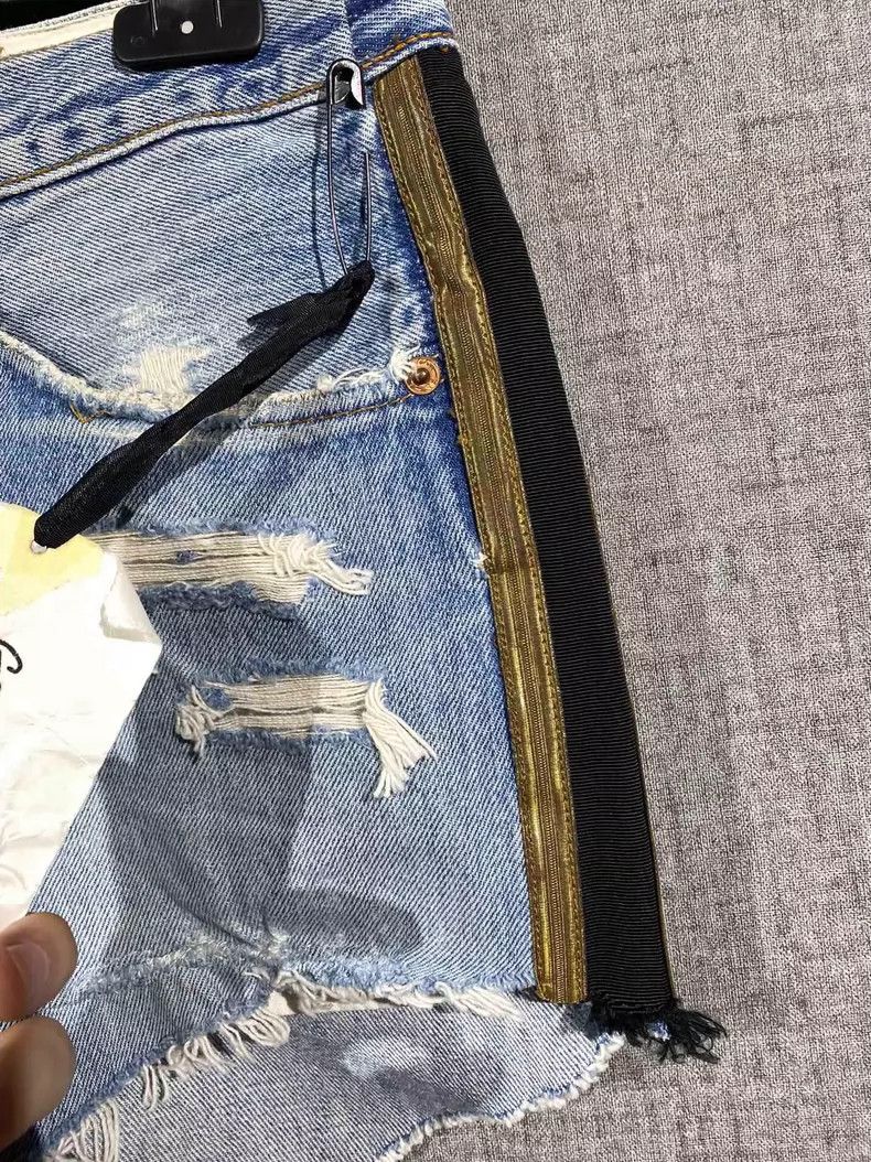 Greg Lauren Greg Lauren size2 Women's shorts Size 25" / US 0 / IT 36 - 4 Thumbnail