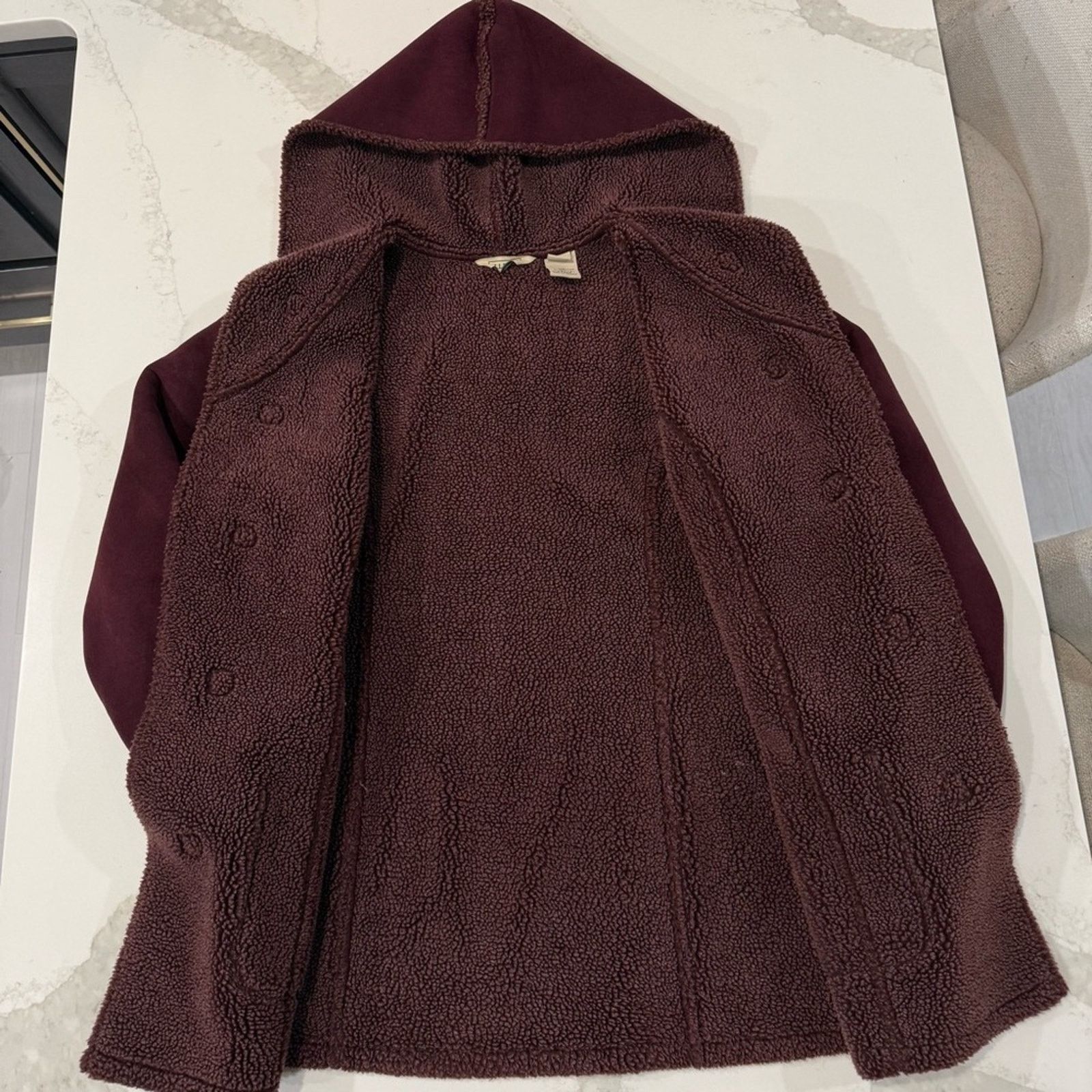 L.L. Bean L.L. Bean FauxSuede Shearling Sherpa Lined Coat Womens Large Size L / US 10 / IT 46 - 6 Thumbnail