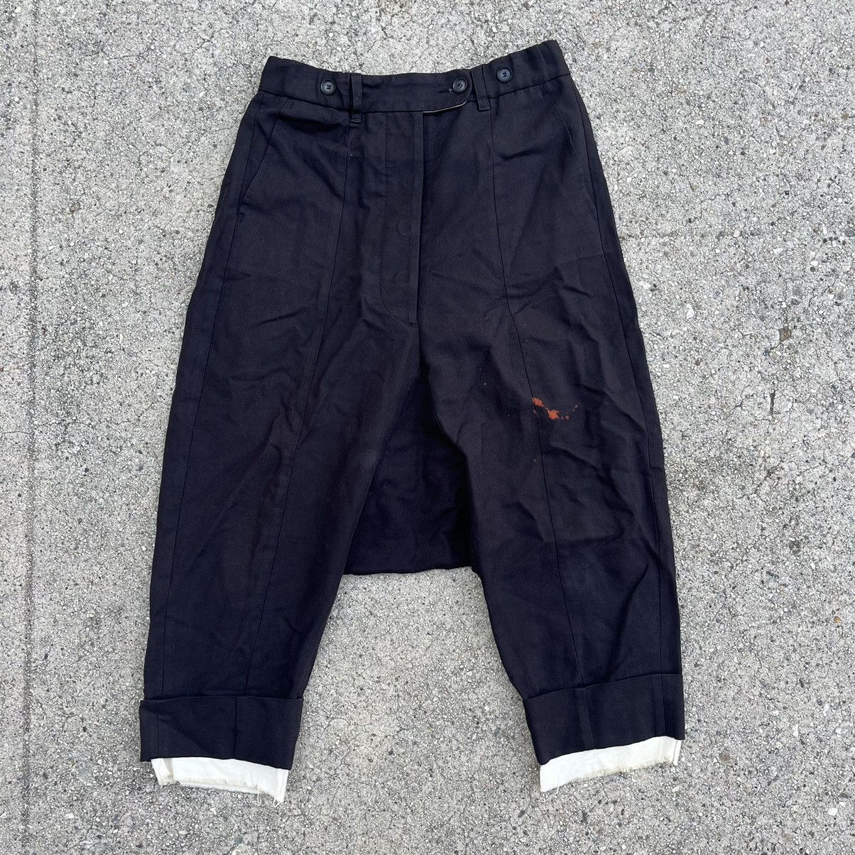 image of Nostra Santissima Nostrasantissima Drop Crotch Trousers Size 29 in Black, Men's