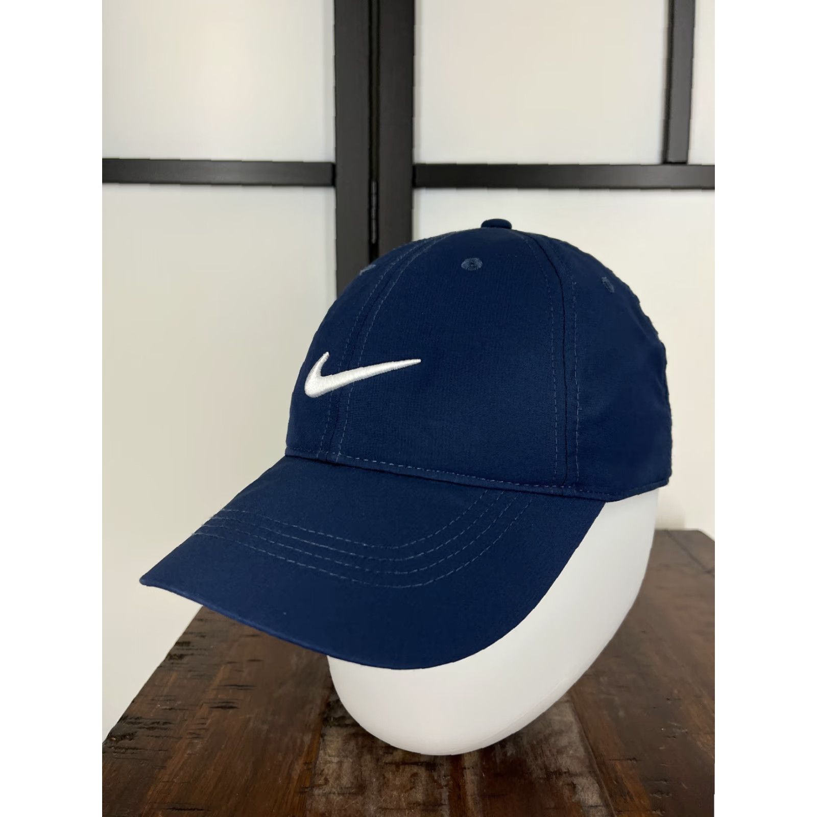 Nike Nike Golf Hat Cap Adjustable One Size Blue Lined 100% Polyester Mens Baseball Cap Sports Casual Travel Size ONE SIZE - 4 Thumbnail
