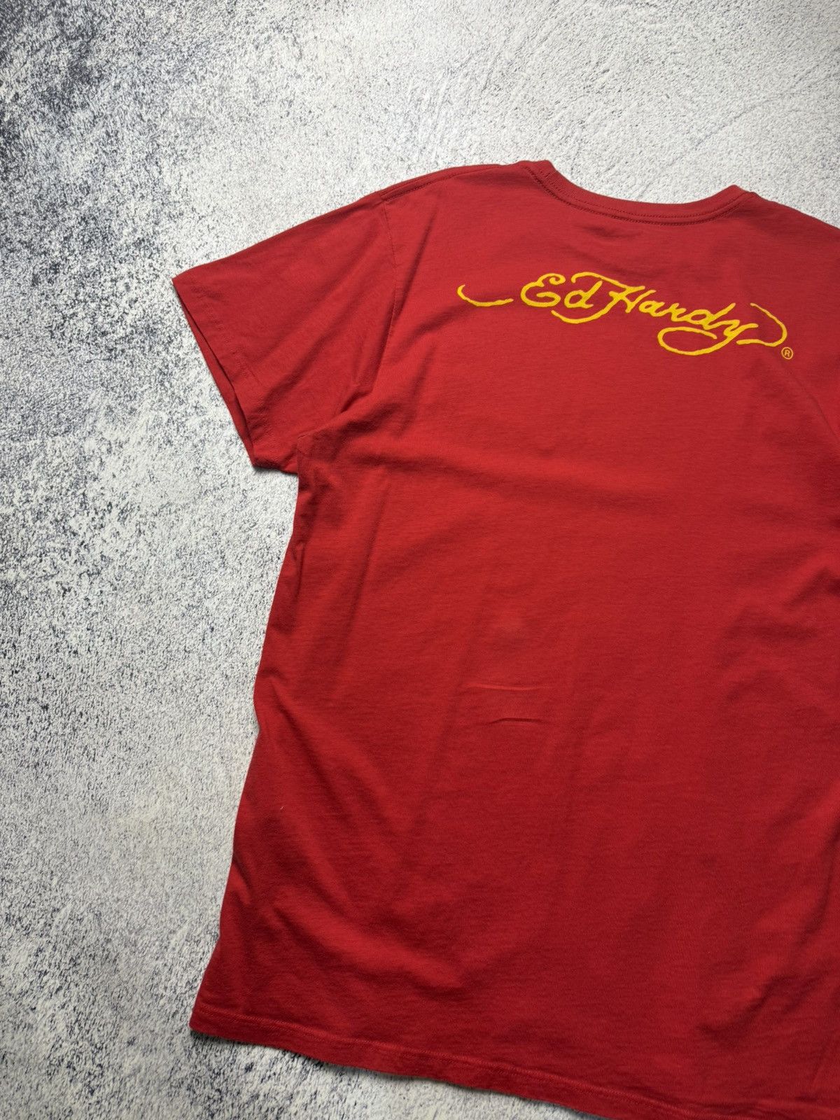 Christian Audigier Rare Mens Vintage Ed Hardy T-shirt big logo Skulls Tee Y2K Size US XL / EU 56 / 4 - 15 Thumbnail